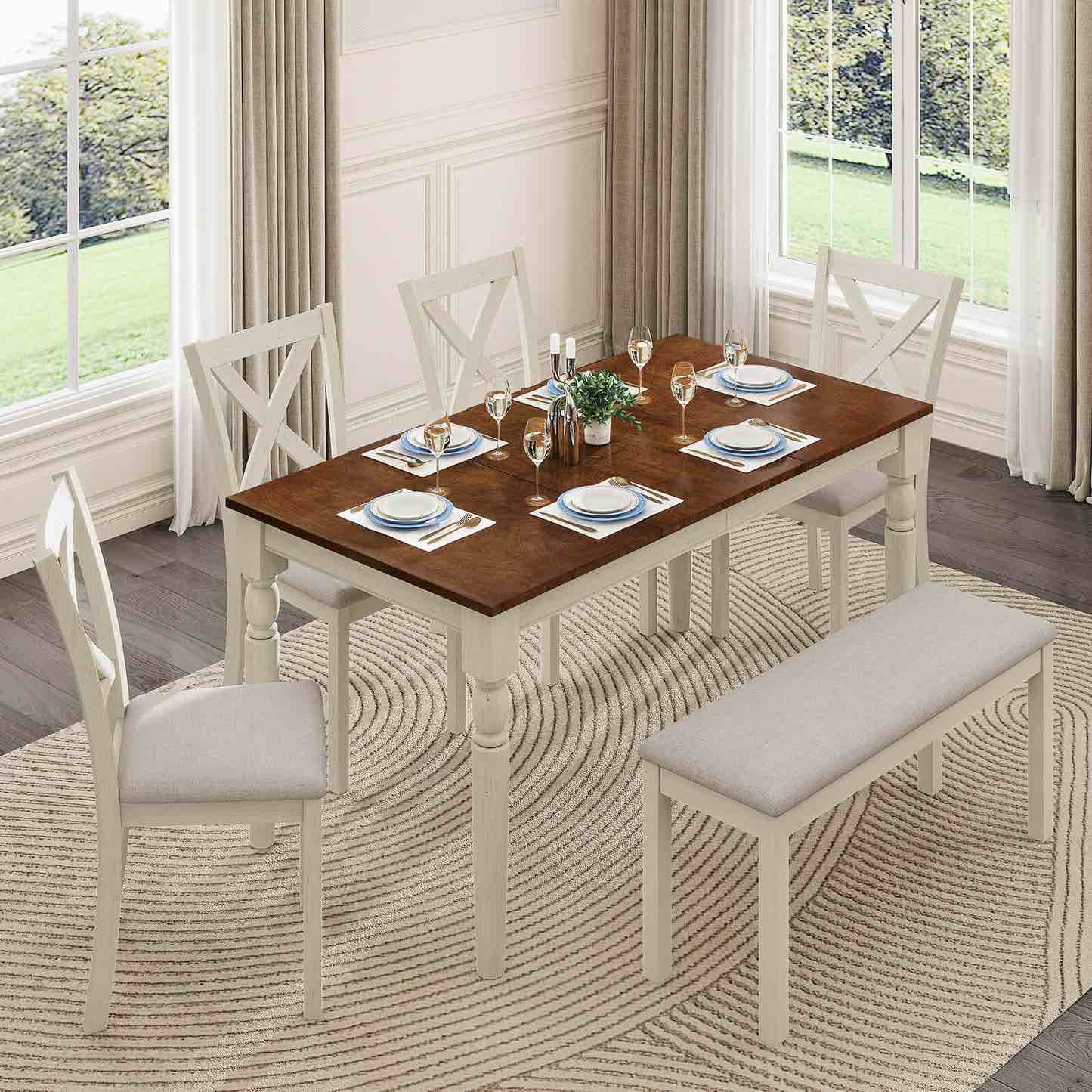 ZYD101 - DINING TABLE SETS (two box for pickup ) 