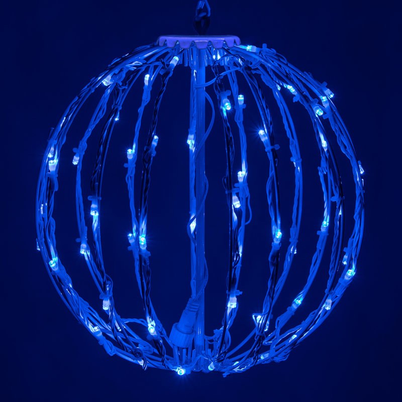 Fold-Flat LED Metal Lighted Window Decoration Col