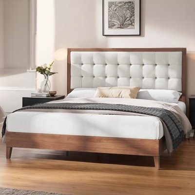 behka upholstered platform bed