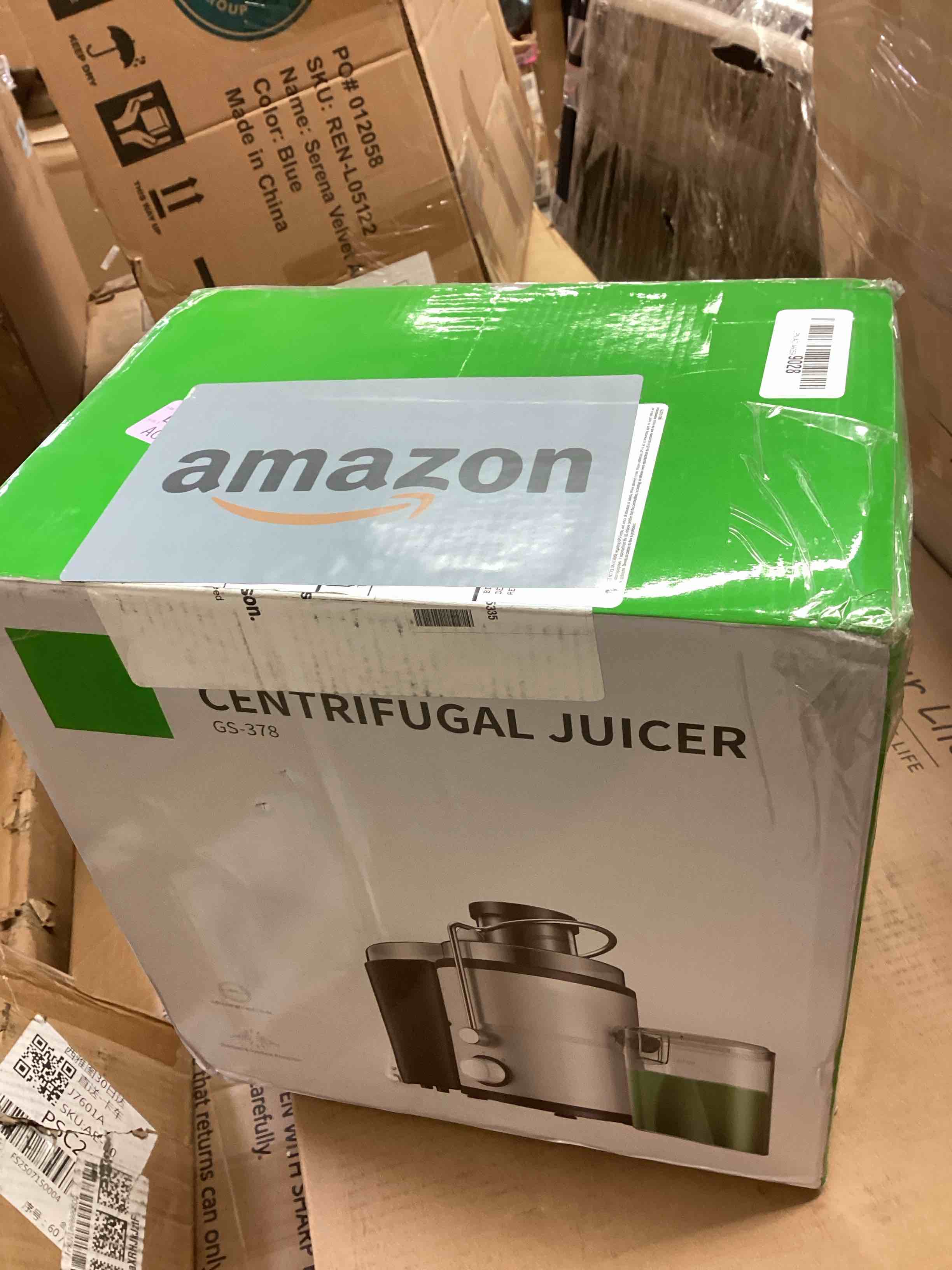 Condition photo showing New/Like New for gdor 800w juicer machine, 3” wide feed chute, dual-speed centrifugal juicer for fruits & vegetables, anti-drip function, bpa-free, easy to clean with brush, white