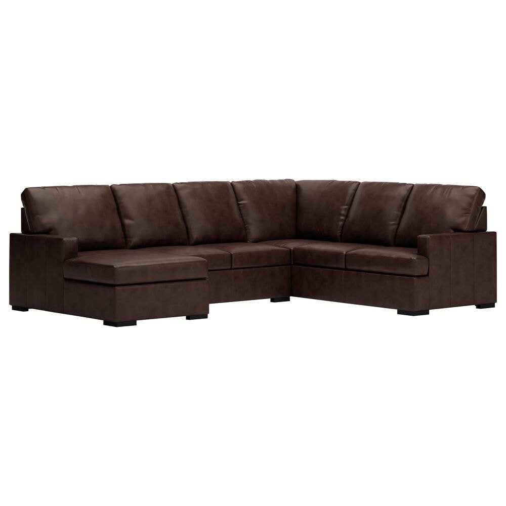 8 - Piece Upholstered Sectional color chocolate(image similar )(incomplete only one box for pickup)