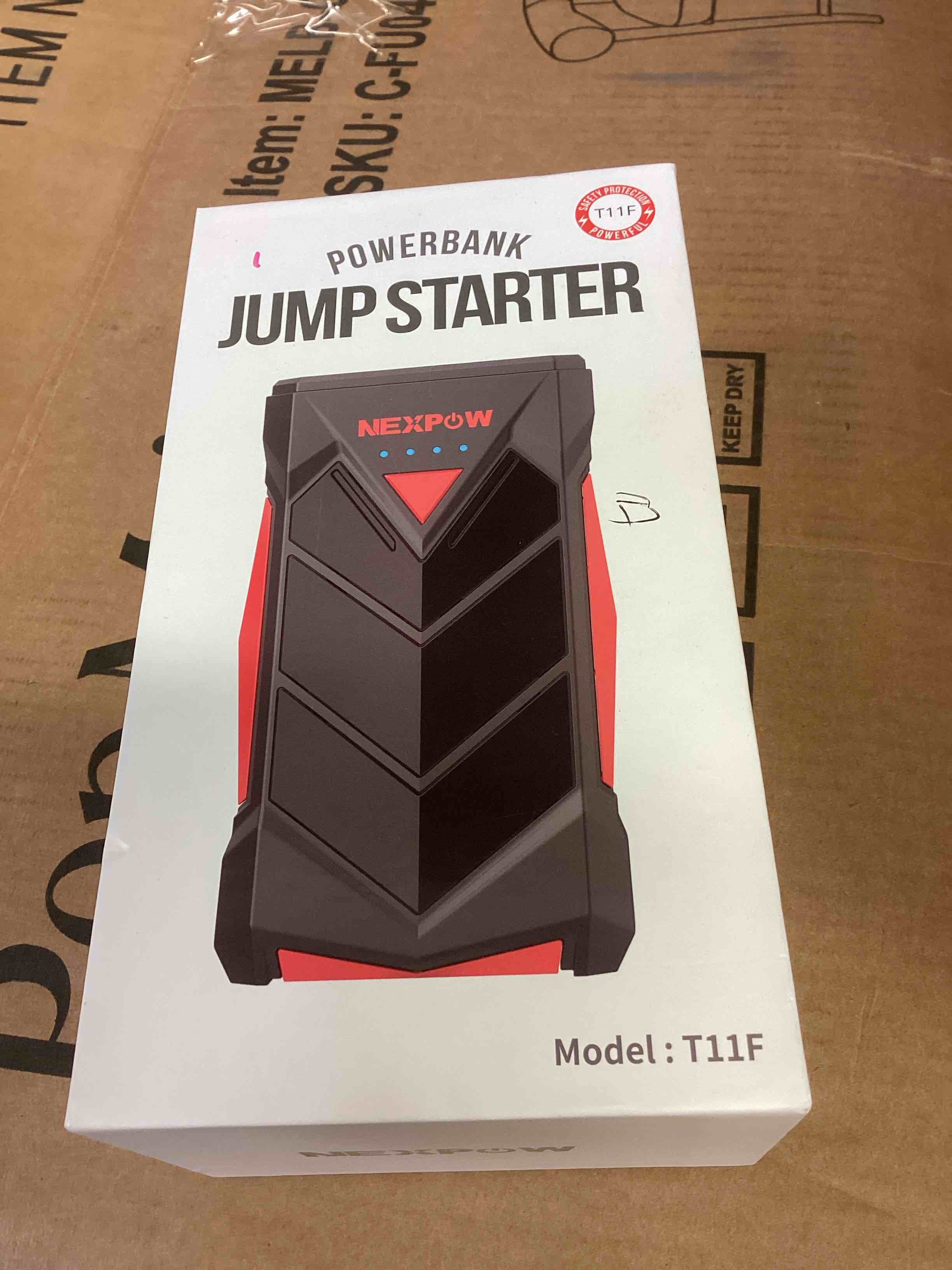 Condition photo showing As Is for nexpow jump starter powwerbank 