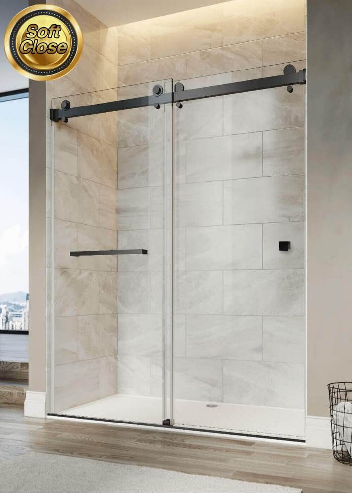 Double Sliding Frameless Soft - Close(no glass )