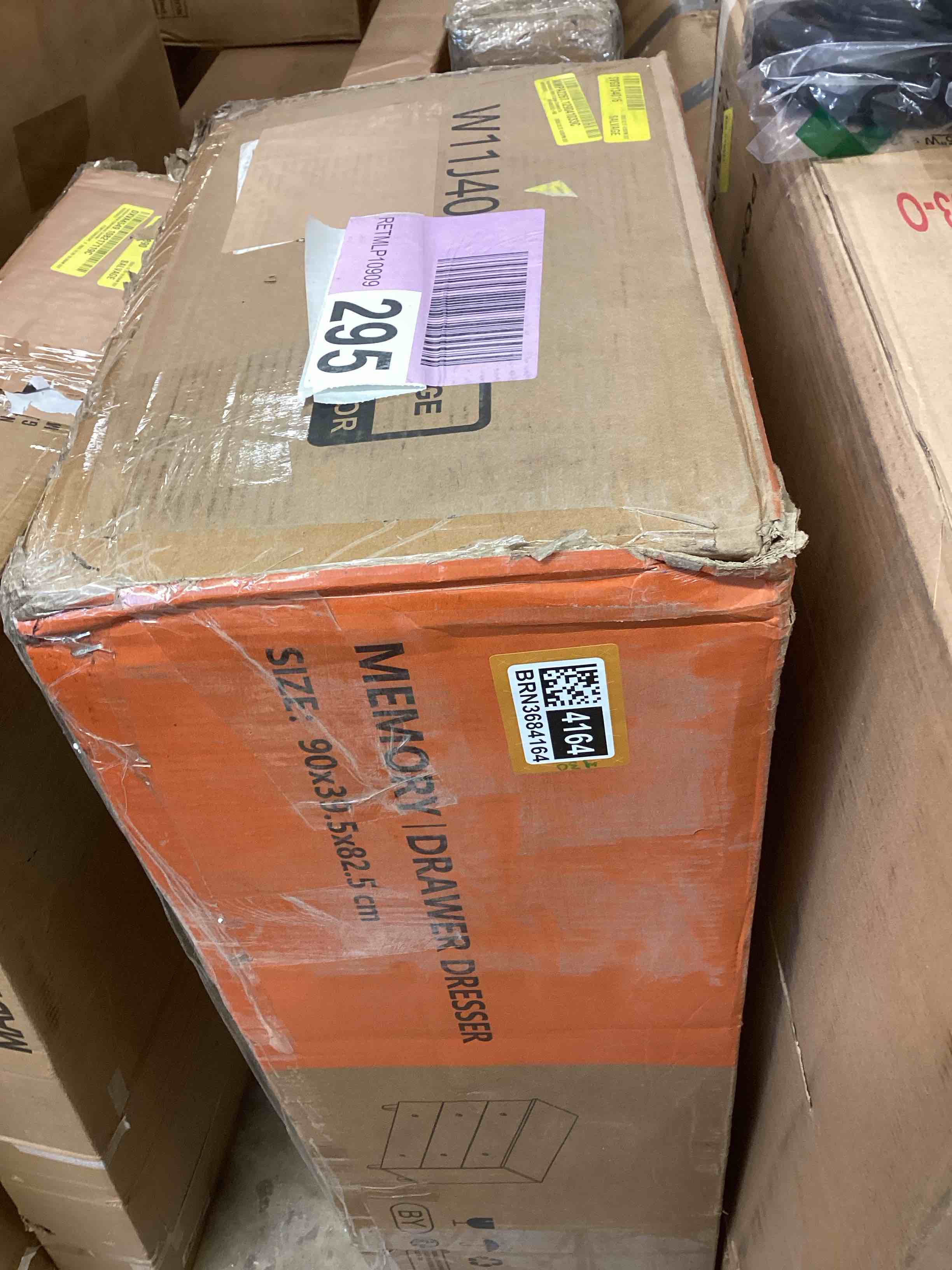 Condition photo showing New/Like New for WAMPAT Baby Dresser with 3 Drawers, Kids Dressers with Wide Chest of Drawers, Mid Century Modern Wooden Closet Storage Organizer, Small Dressers for Bedroom, Nursery, Hallway, Beige, 34 inch