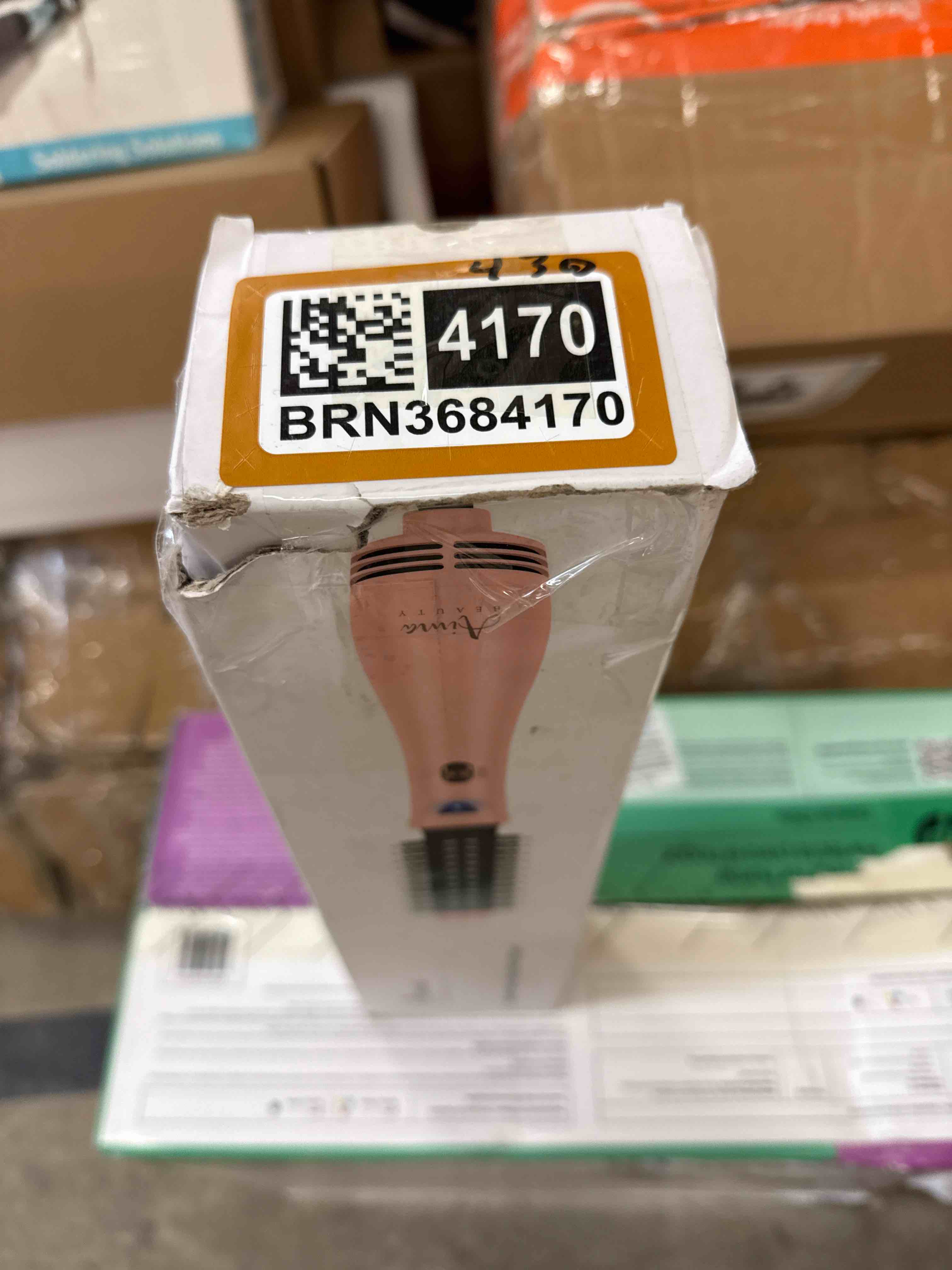 Condition photo showing Good Condition for Hair Dryer Brush Blow Dryer Brush in one, Aima Beauty 1.25'' Round Brush Blow Dryer Ionic Hot Air Brush Styler Volumizer with Ceramic Coating & Tufted Bristles for Smooth and Shiny Blowout, Pink Round Brush - 1.26inch/32mm - Pink