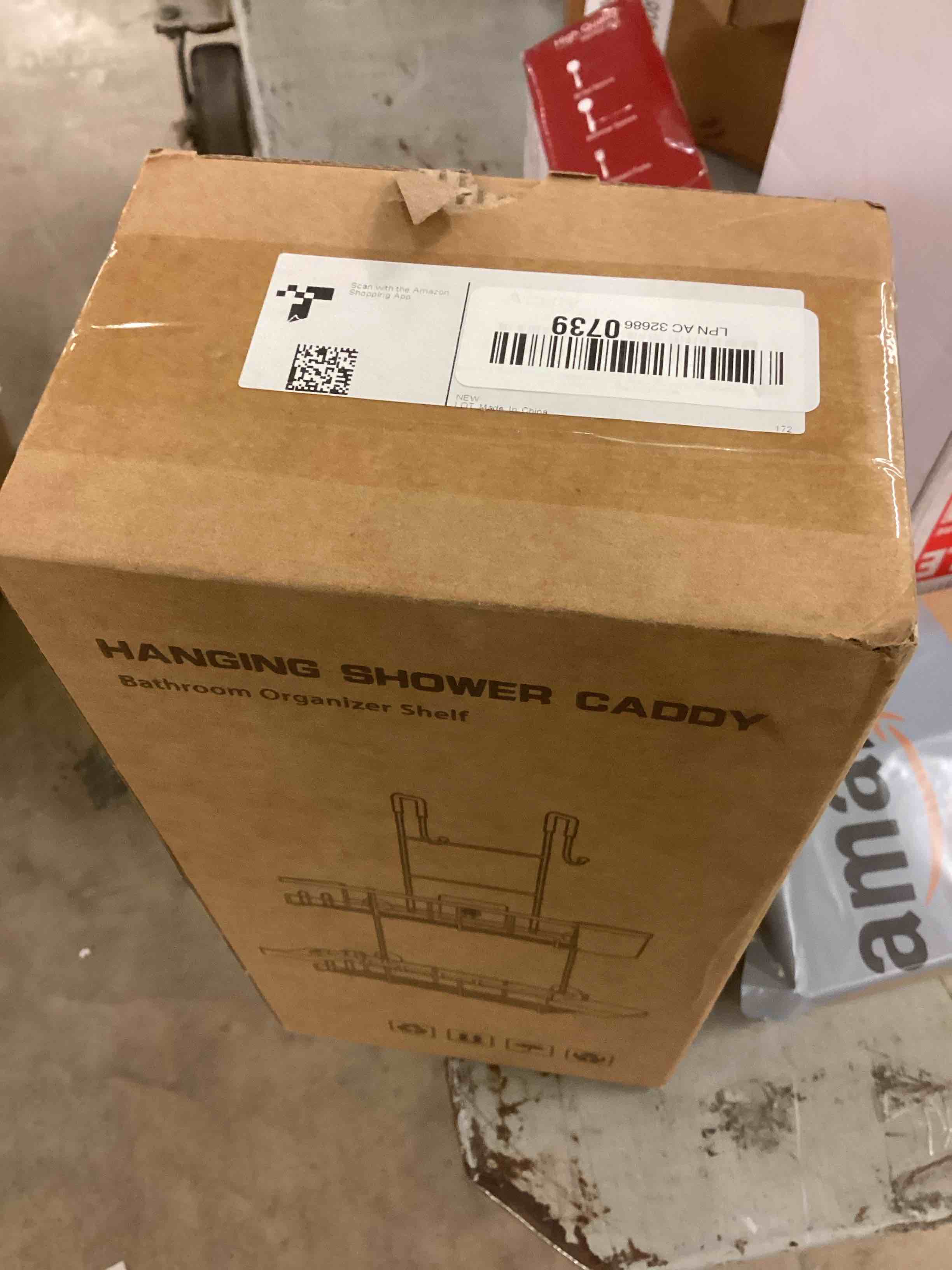 Condition photo showing Good Condition for Over the Door Shower Caddy Hanging: Black Rustproof Shower Organizer over the Door - No Drilling Bathroom Rack for Inside