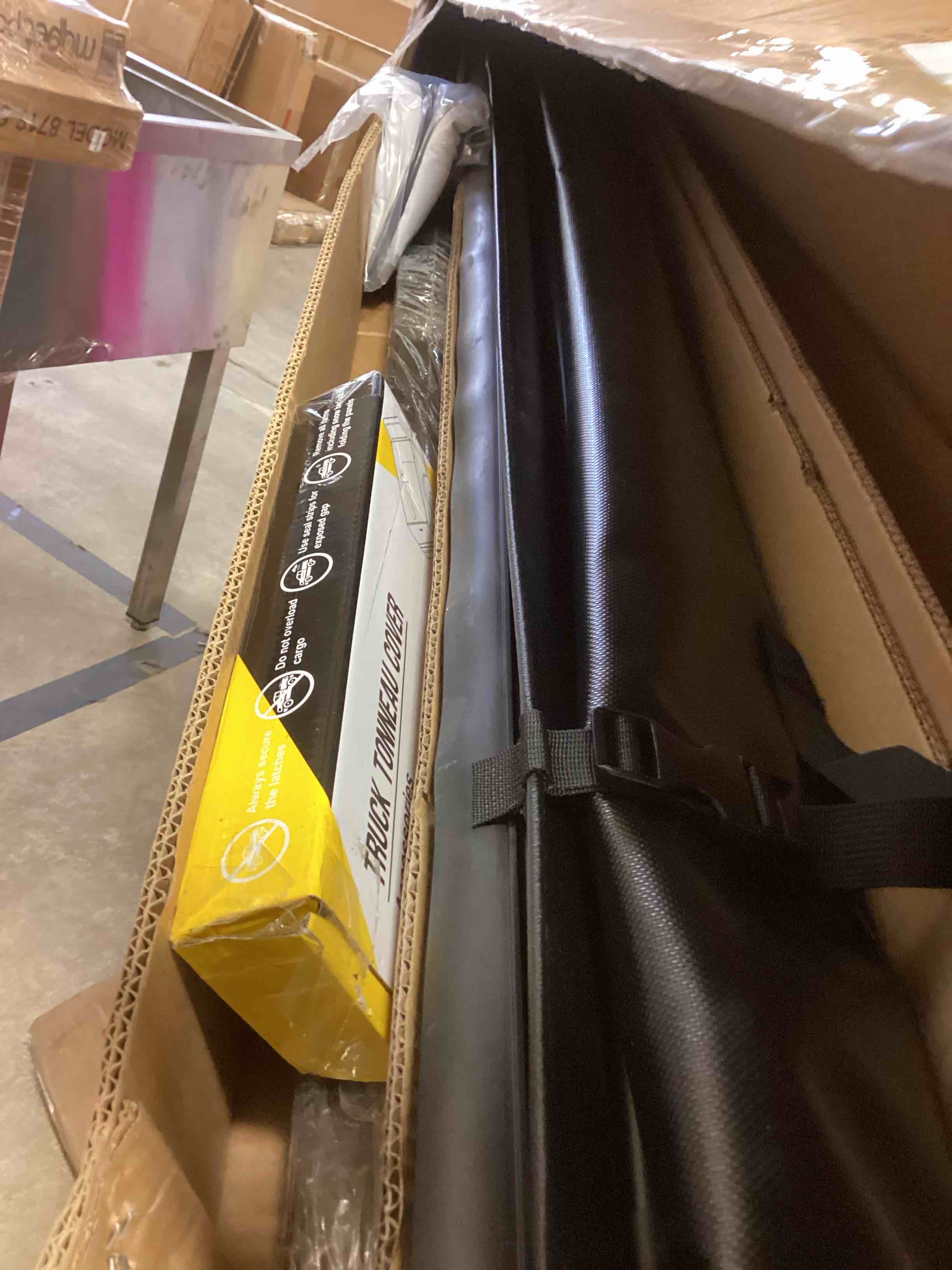 Condition photo showing Good Condition for Truck Bed Tonneau Cover Compatible with Nissan Frontier 2005-2024 5 ft Short Box w/or w/o Track Rail, Soft Roll Up Style