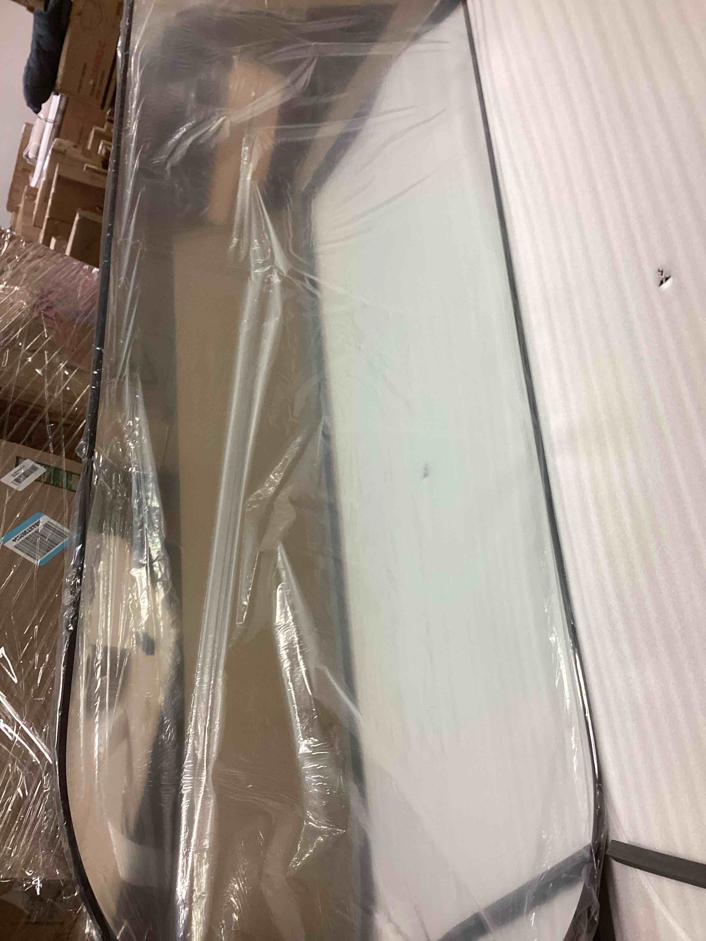 Condition photo showing Good Condition for HARRITPURE 56"x21"Full Length Mirror Arch Floor Mirrors with Aluminum Alloy Frame Free-Standing Wall Mounted or Leaning Large Bedroom Dressing Mirror Modern & Contemporary Decor for Home,Black