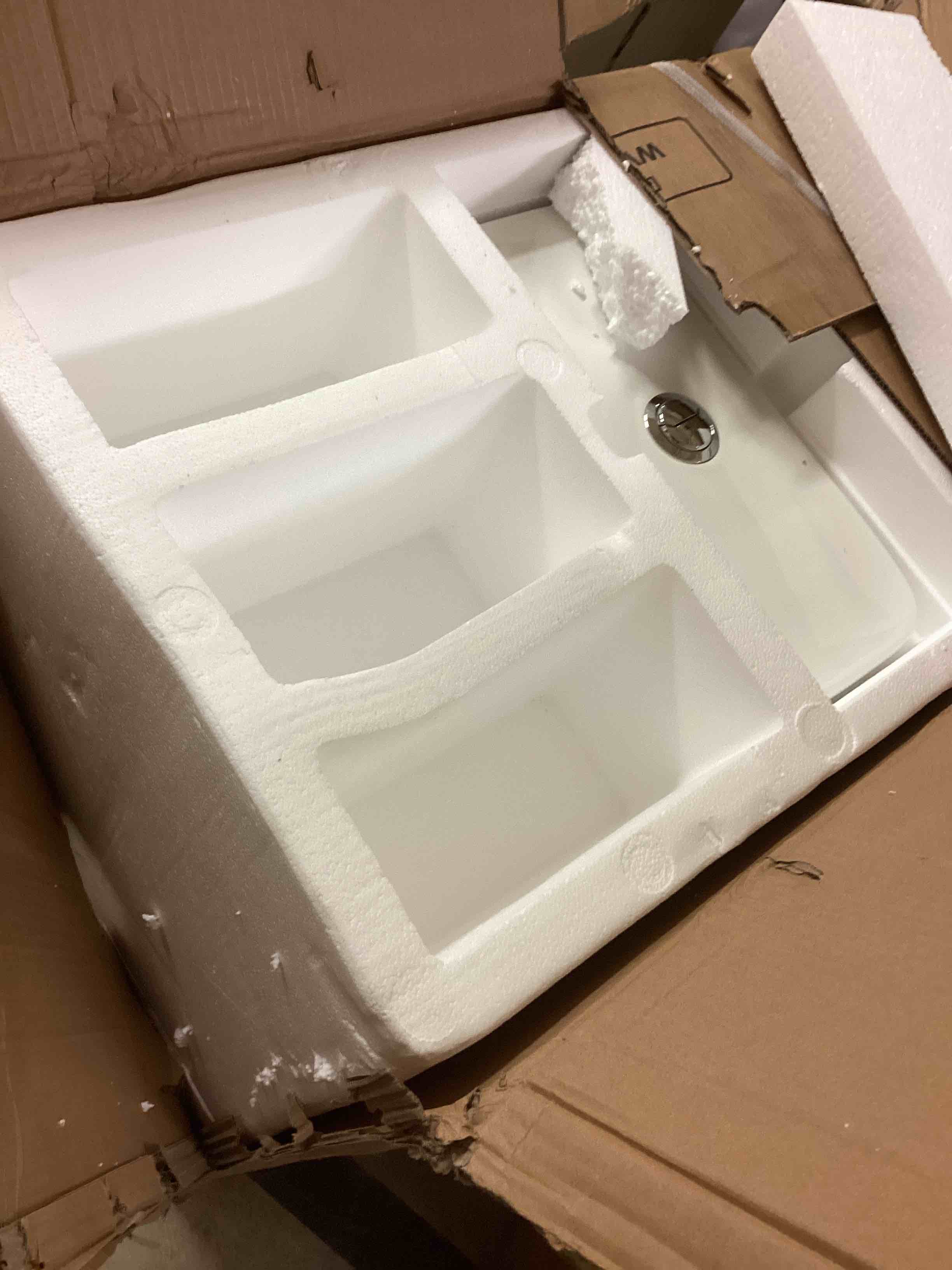 Condition photo showing Good Condition for  One-Piece Elongated Toilet - White