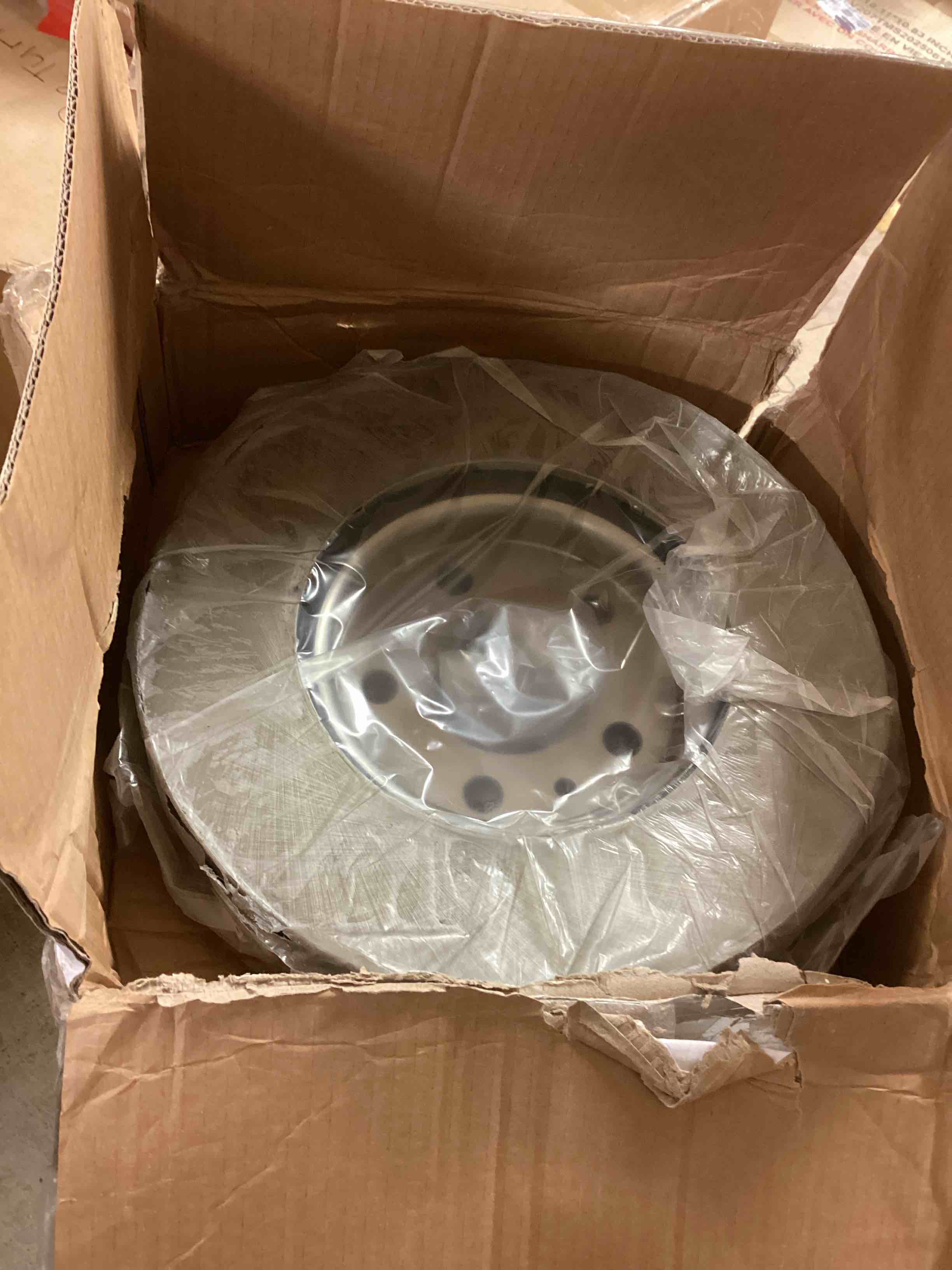 Condition photo showing As Is for (incomplete not included pads) KAX Front Brake Kit, Drilled and Slotted Brake Rotors, Ceramic Brake Pads | Fits Honda Accord 2003-2012 2014-2017, Civic 2013-2018, CR-V 2002-2004, Element 2003-2011, Acura ILX 2014-2015