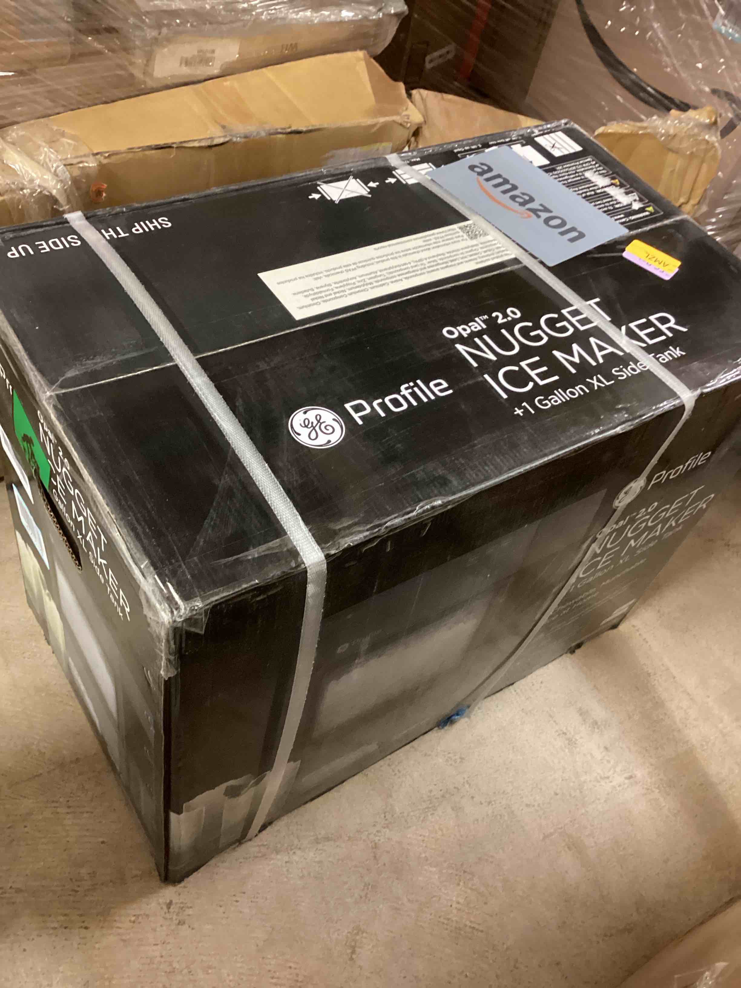 Condition photo showing New/Like New for GE Profile Opal 2.0 XL with 1 Gallon Tank, Chewable Crunchable Countertop Nugget Ice Maker, Scoop included, 38 lbs in 24 hours, Pellet Ice Machine with WiFi & Smart Connected, Stainless Steel