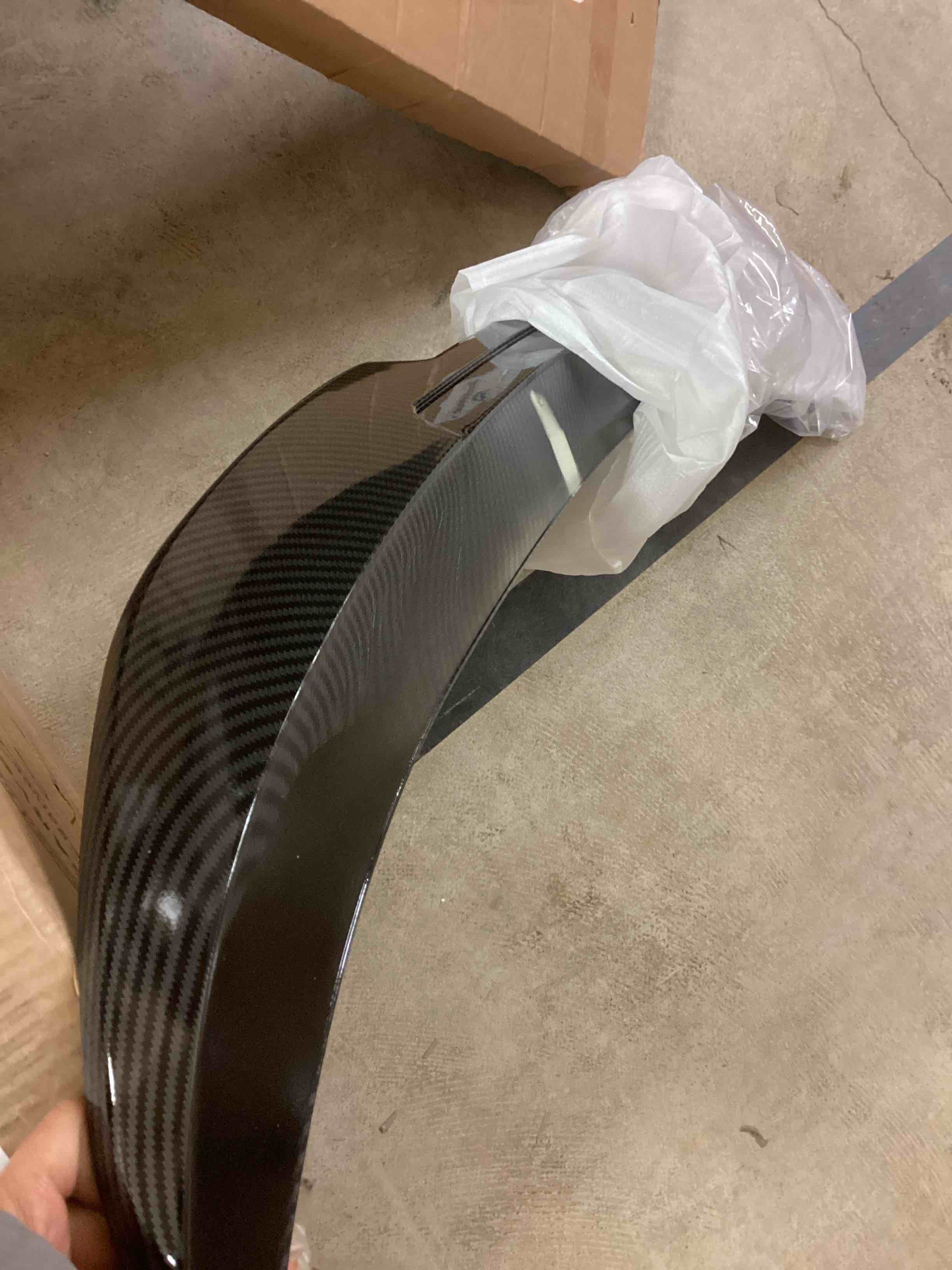 Condition photo showing Good Condition for Rear Spoiler Compatible with BMW 3 Series F30 2012–2018 & M3 F80 2014–2019 Sedan, PSM Style Duckbill High Kick Trunk Lip Wing Fits 320i 328i 330i 335i 340i (Carbon Fiber Pattern)