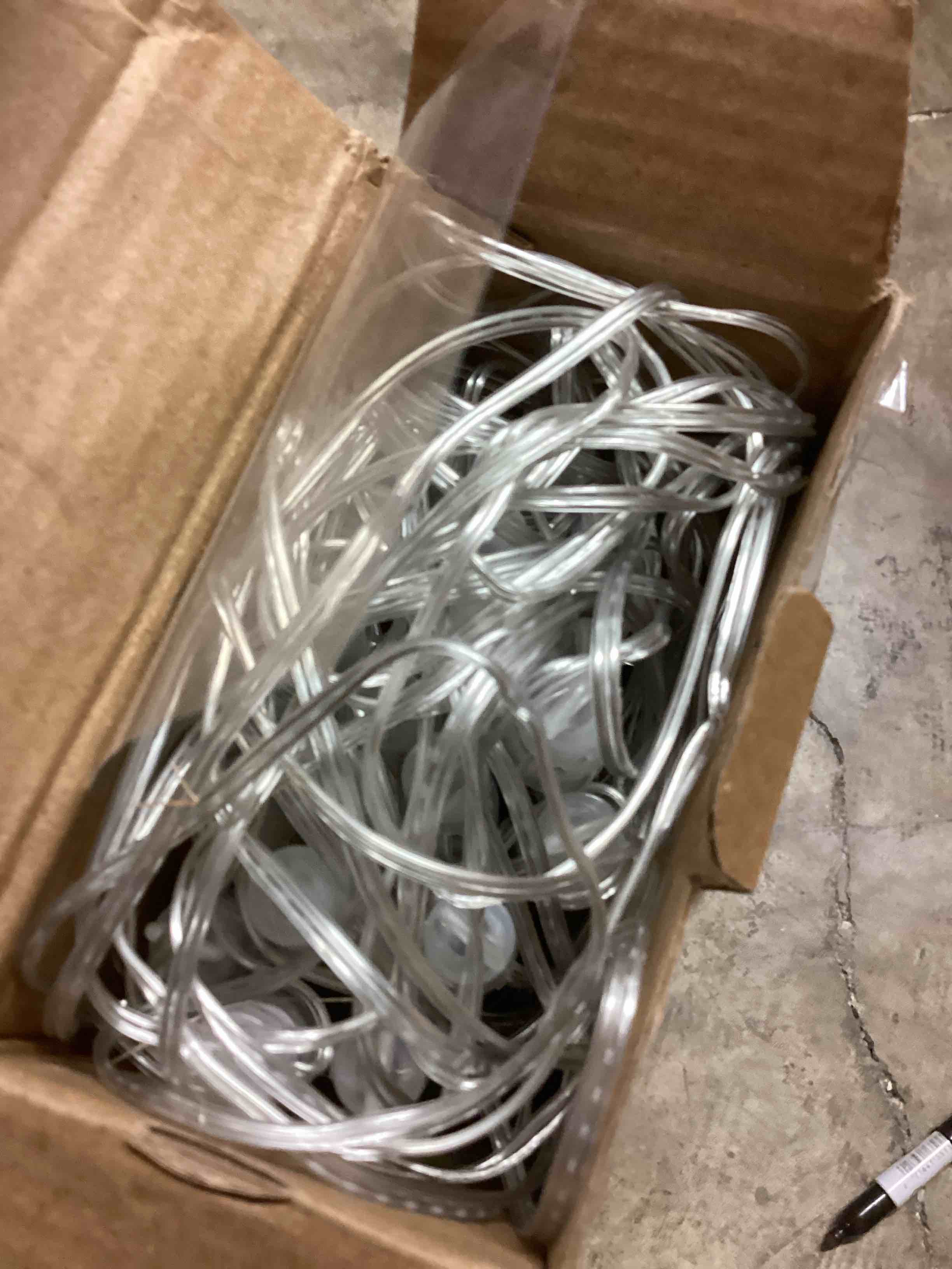 Condition photo showing Good Condition for Flacchi Warm White 10 Tubes 240 LED Raindrop Meteor Shower Icicle Lights with Timer Function Cascading Falling Rain Lights for Holiday Party Christmas Decorations
