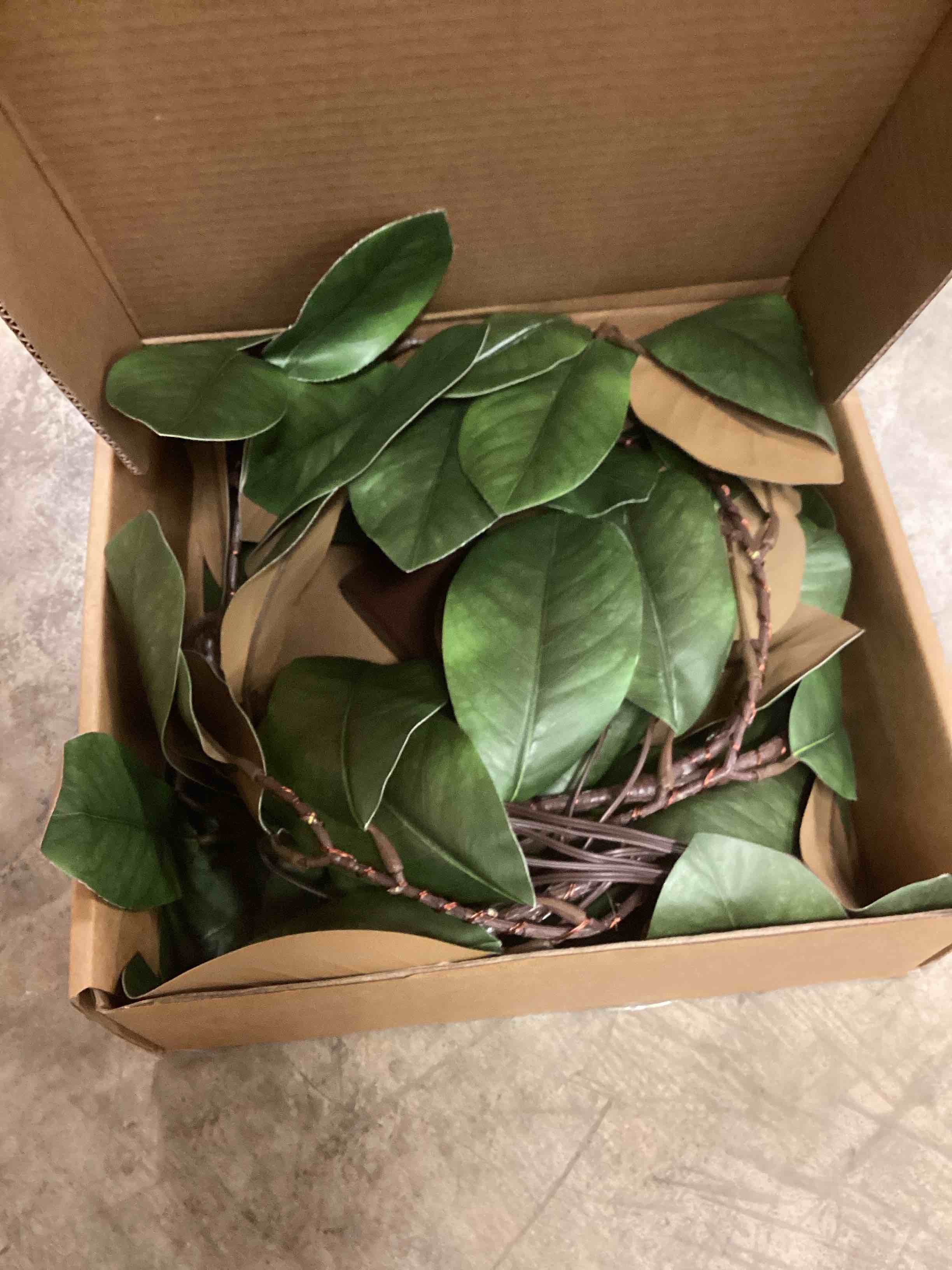 Condition photo showing Good Condition for BAOLITVINE Lighted Magnolia Garland with Timer 6FT 80 LED Fairy Lights, Artificial Plant Vine Garland with Lights Battery Operated or USB Plug in for Fireplace Mantle Christmas Spring Decoration