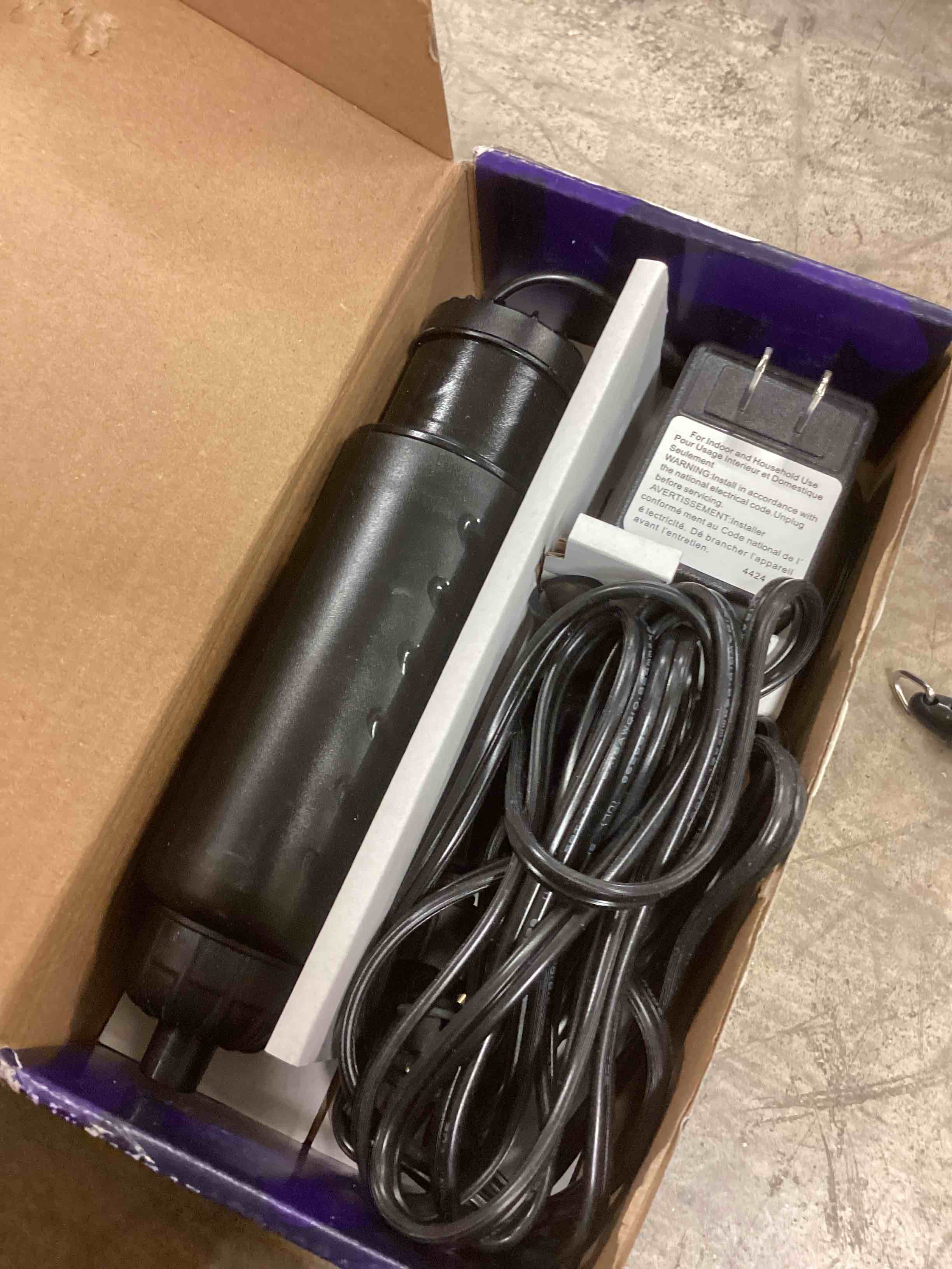 Condition photo showing As Is for Coralife Aquarium Fish Tank Marine Salt Water Turbo-Twist UV Sterilizer, Mini, For BioCubes