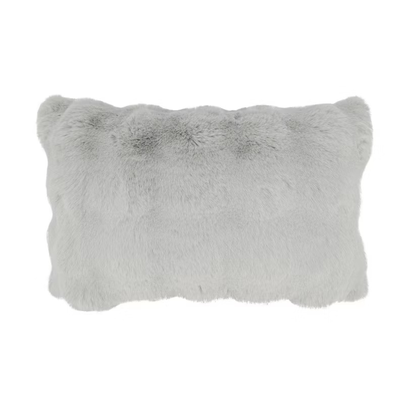 Saro Lifestyle Cozy Bubble Faux Fur Pillow Cover 12”x20”
