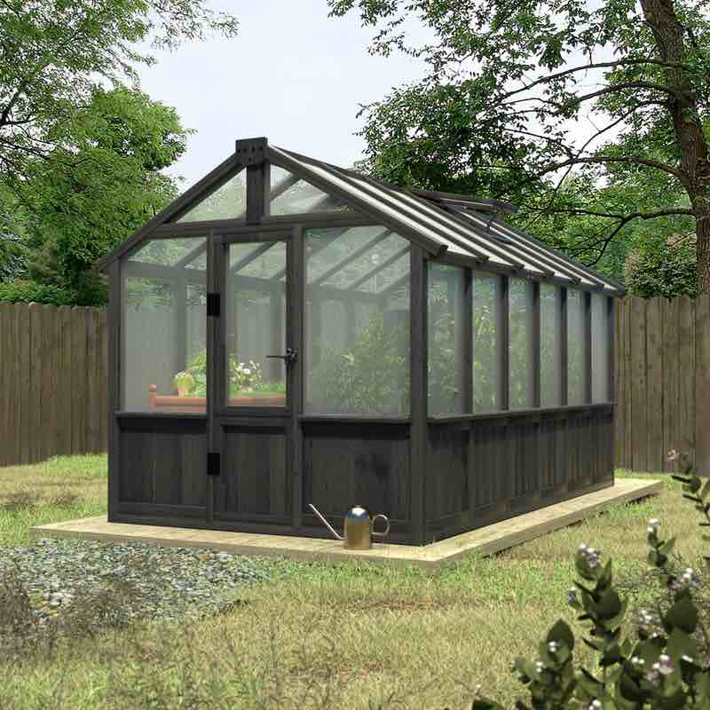 (incomplete box 4 of 5) Outdoor Wooden Polycarbonate Greenhouse 6x8Ft