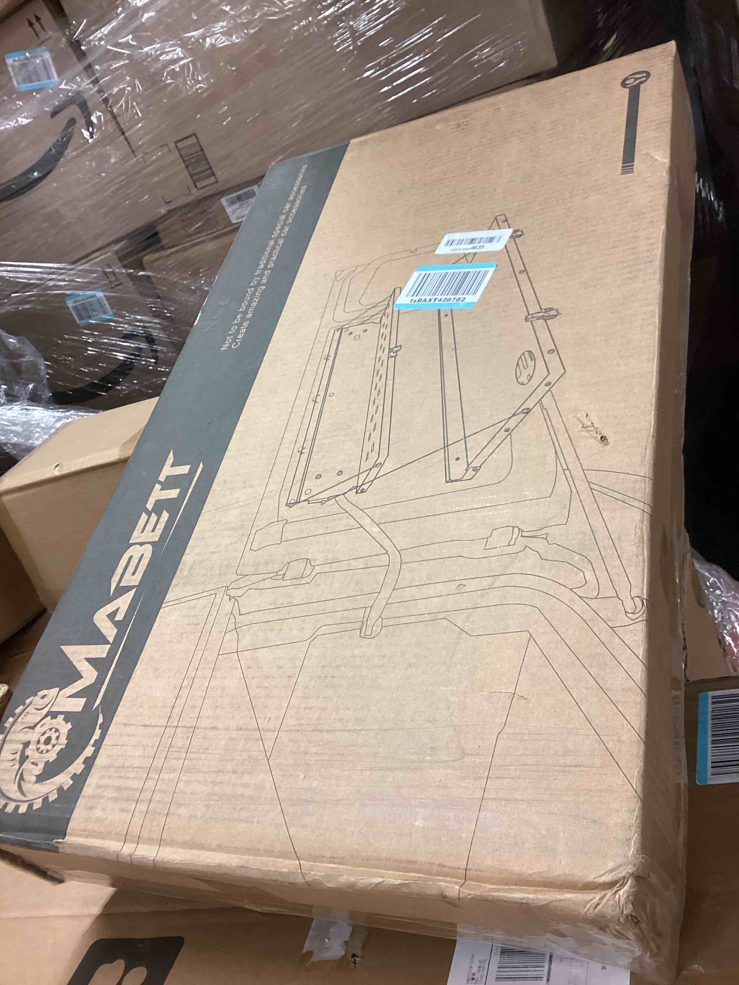 Condition photo showing New/Like New for Mabett Tailgate Table for Ford Bronco 2021-2024, Carbon Steel Foldable Molle Panel Double-Layer Cargo Shelf Compatible with Bronco Accessories