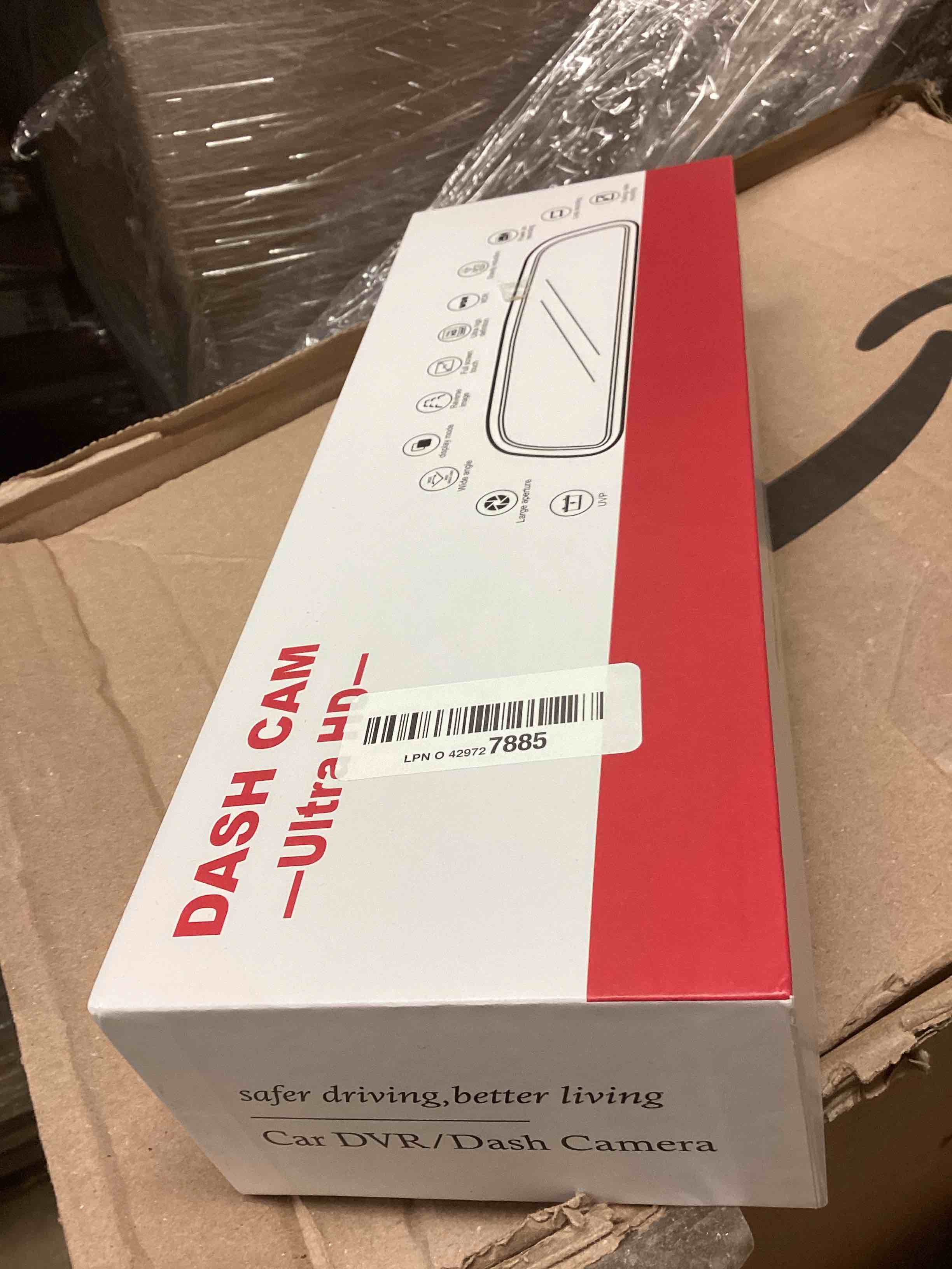 Condition photo showing New/Like New for Mirror Dash Cam 4K Front and 2.5K Rear, IMX415 Rearview Mirror Camera for Cars, 5.8GHz WiFi, WDR, G-Sensor, Night Vision, Reverse Assist, Included 64GB Card 10 Inch