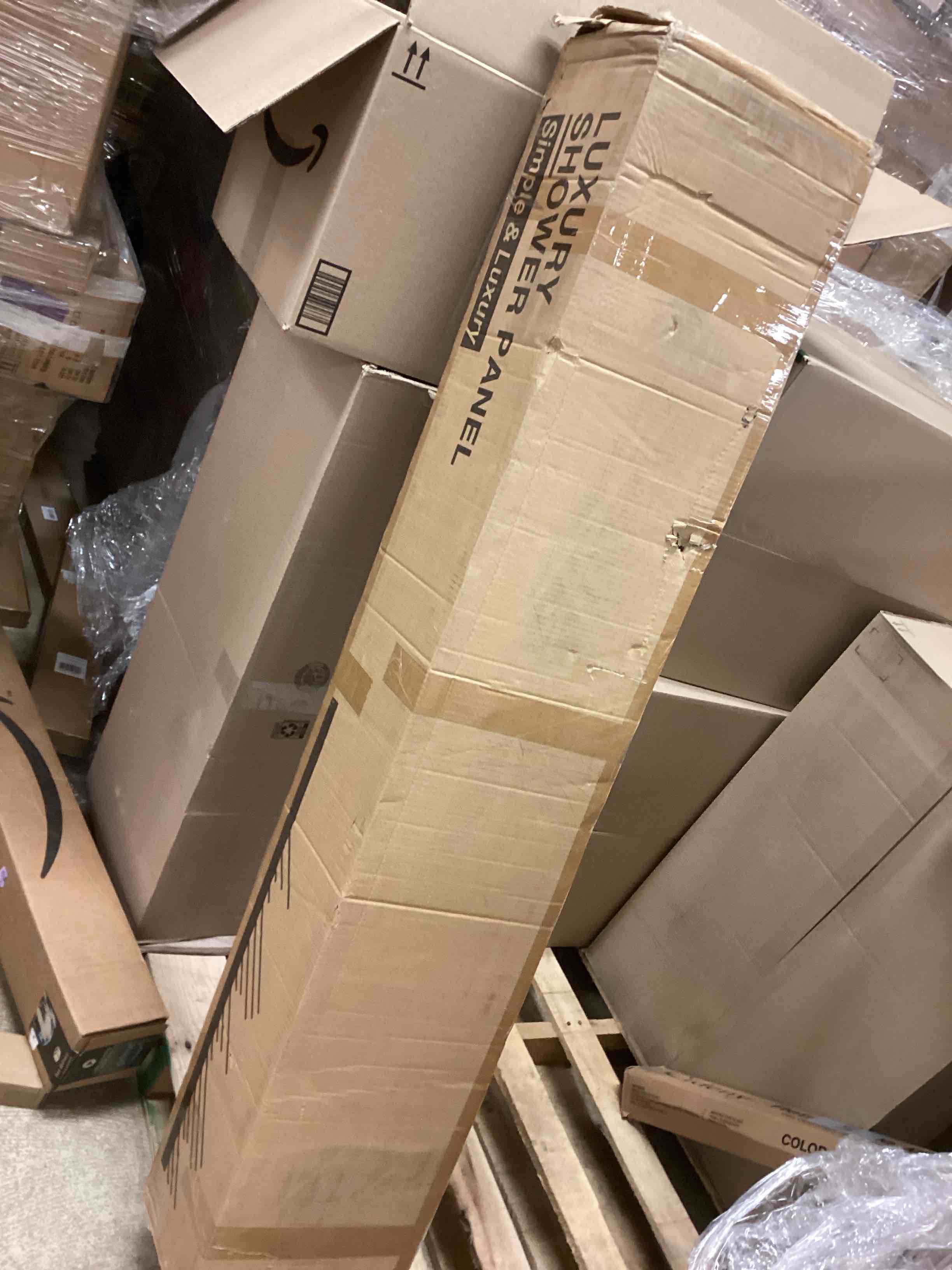 Condition photo showing Good Condition for Homevacious Shower Panel Tower System,Stainless Steel Bathroom Stand Up Shower Kit,Wall-Mount Shower Panels with Rainfall Shower Head,4 Massage Body Jets,Tub Spout and Handheld Shower,Brushed Nickel Brushed Nickel 4 IN 1 - Adjustable Overhead