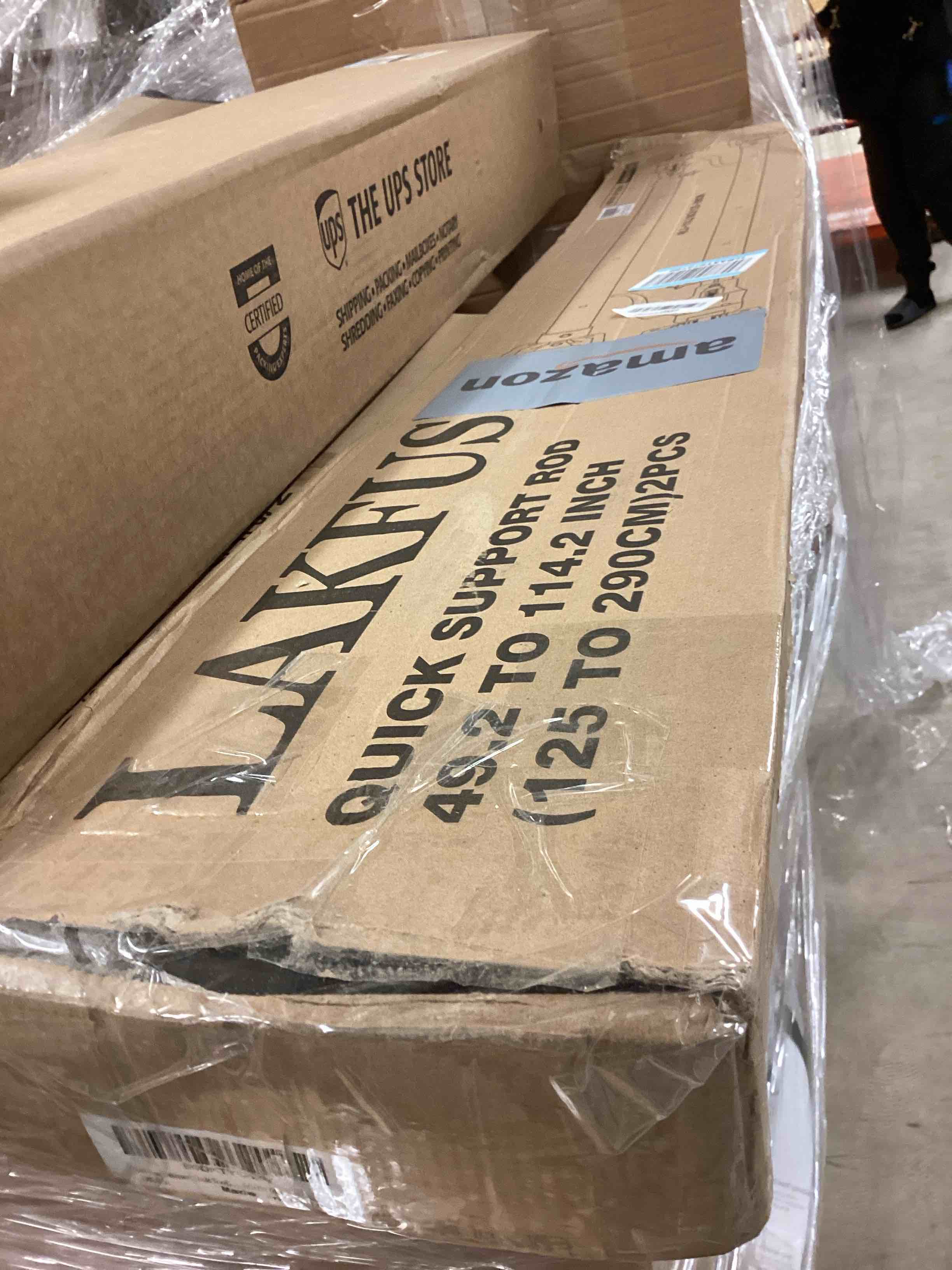 Condition photo showing Good Condition for Cabinet Jacks for Installing Cabinets, Heavy Duty Adjustable Third Hand Furniture Jack Rod Celling Extend 49.2" - 114.2" inche 154lbs for Dust Barrier Poles, Drywall Lift Jack & Zip Wall, 2-Pack 49.2"-114.2" 2PC