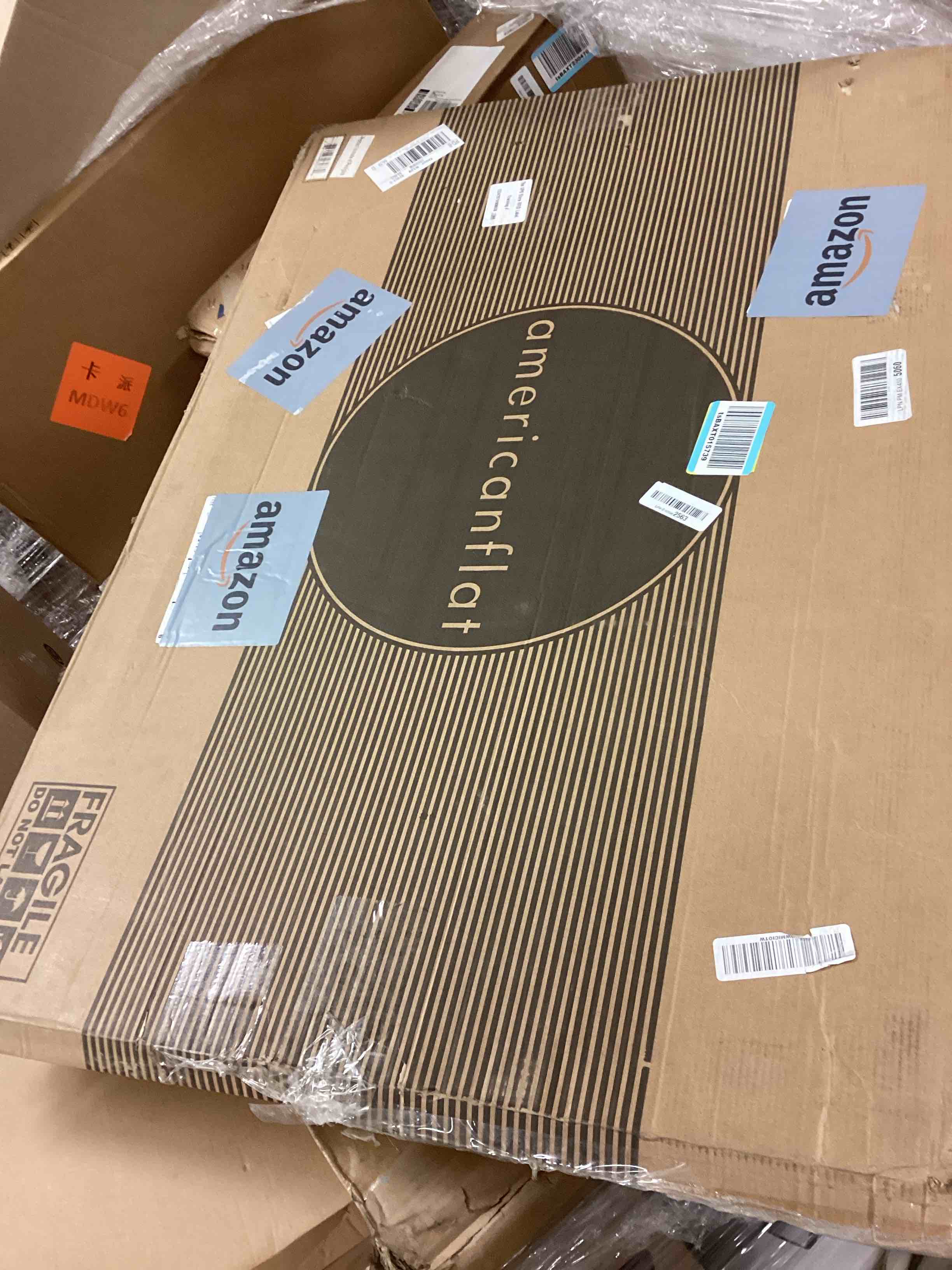 Condition photo showing Good Condition for Americanflat 24x36 Poster Frame with Polished Plexiglass - Black Picture Frame - Wide Photo Frames Made of Engineered Wood for Vertical or Horizontal Wall Display - Epic Collection - Black Black 24x36