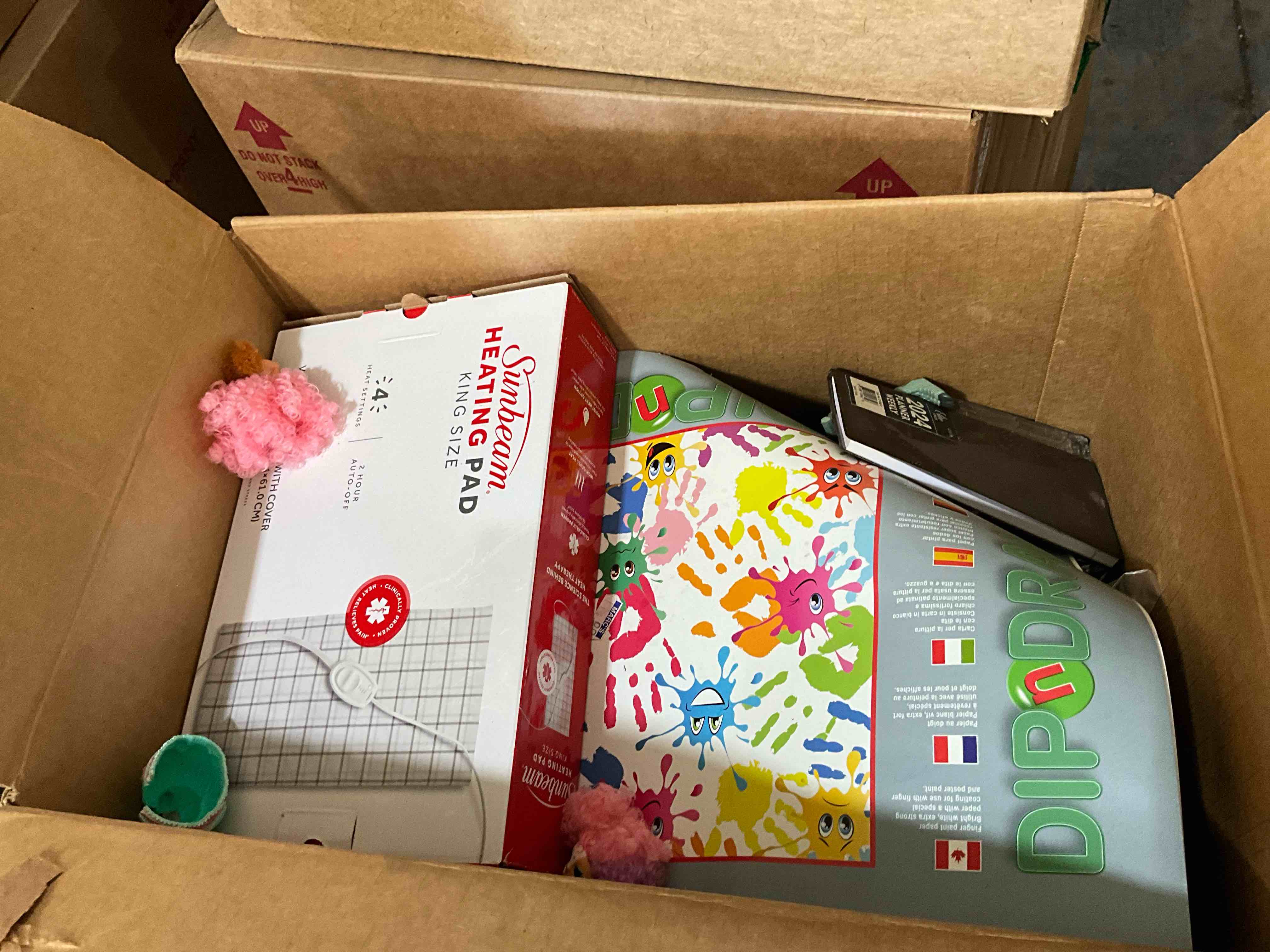 box lot of miscellaneous items 