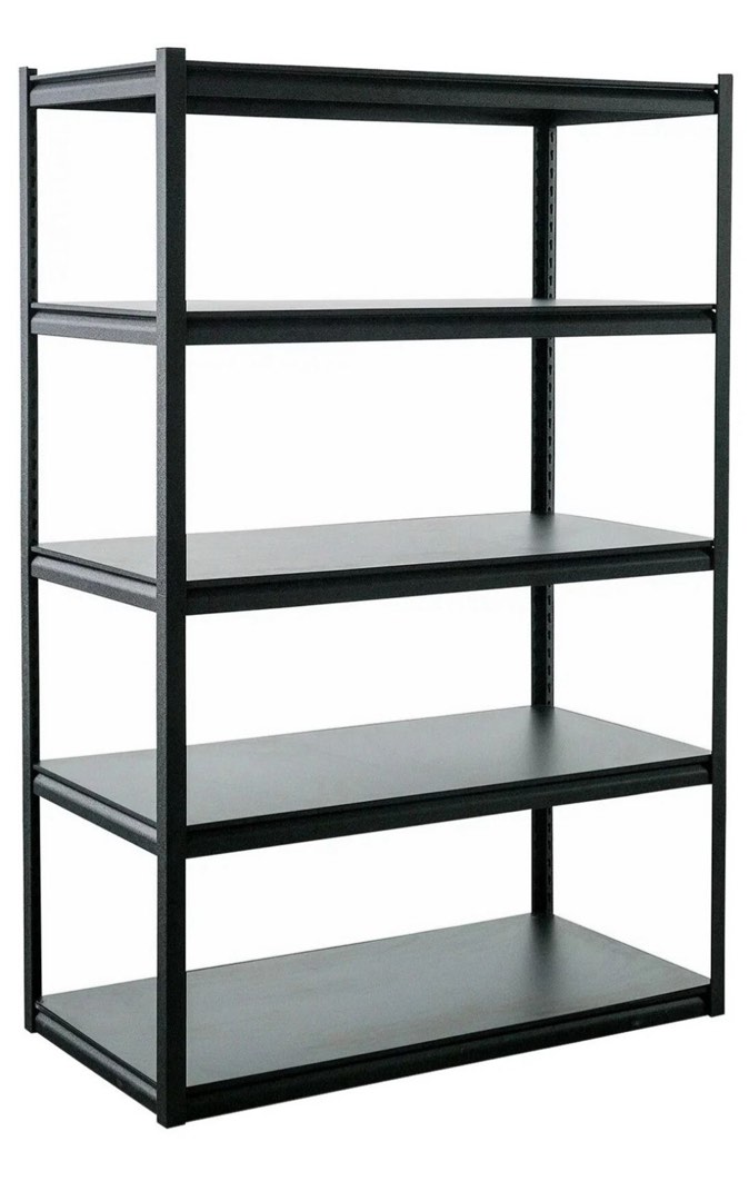 Heavy-Duty 5-Tier Metal Storage Rack (48"W x 24"D x 72"H | 121.9cm x 61cm x 182.9cm