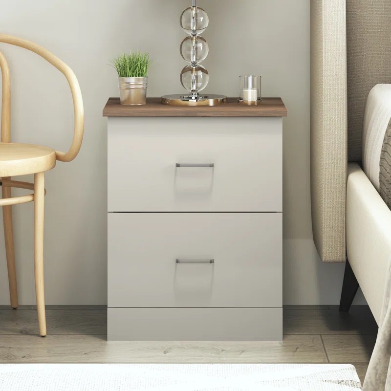 Allyannah 23.6" 2-Drawer Nightstand