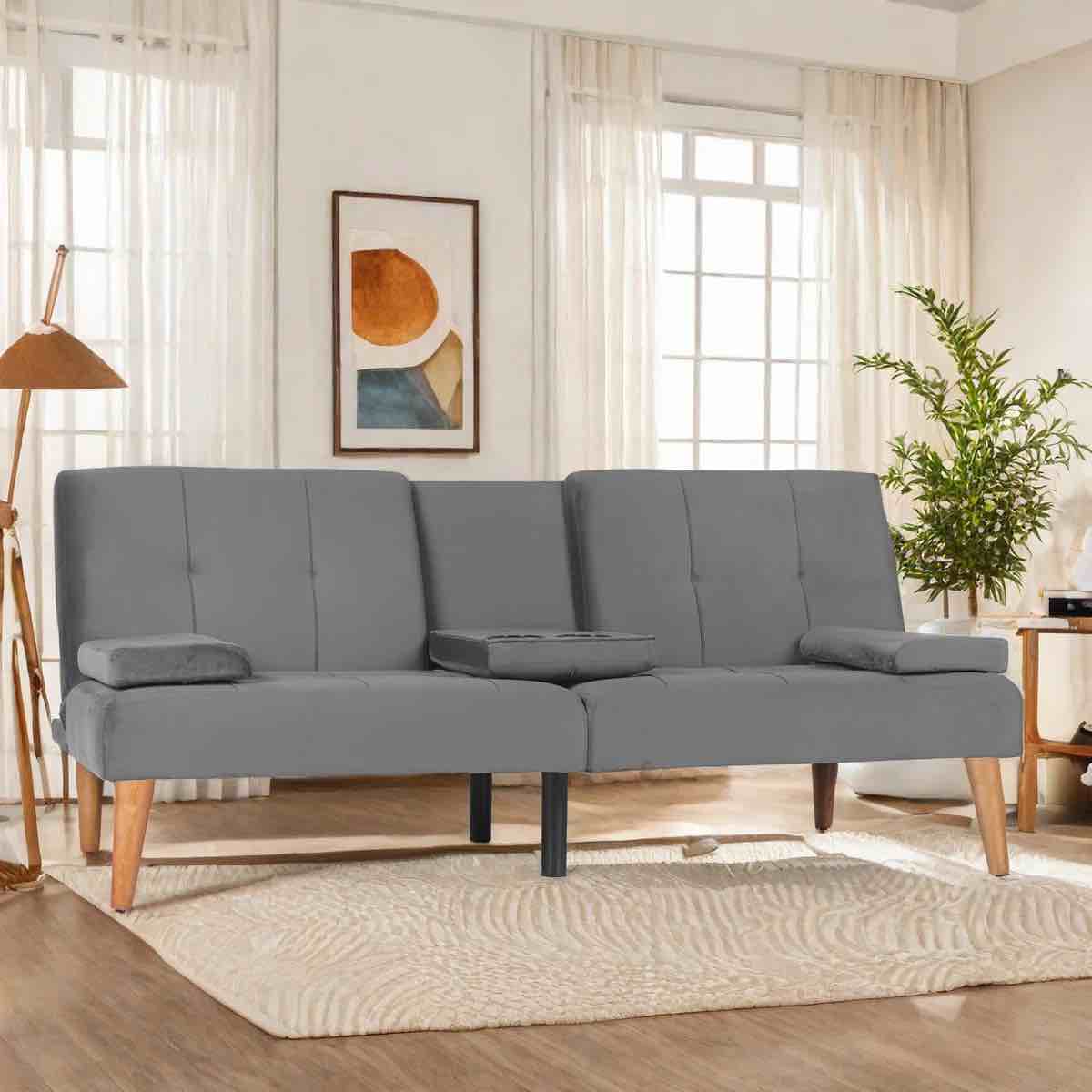 65" W Loveseat Sofa, Love Seat Couches For Living Room, Tufted Velvet Upholstered Futon Furniture, Solid And Easy To Install Small Couch For Bedroom