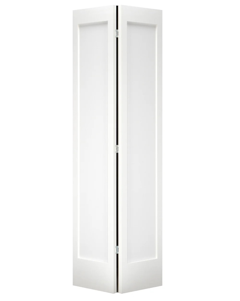 Primed 1-panel Shaker Style Hollow Core Bi-fold Door