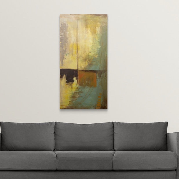 'Counter Weight IV' Jennifer Goldberger Painting Print Format: Canvas, Size: 30" H x 15" W x 1.5" D