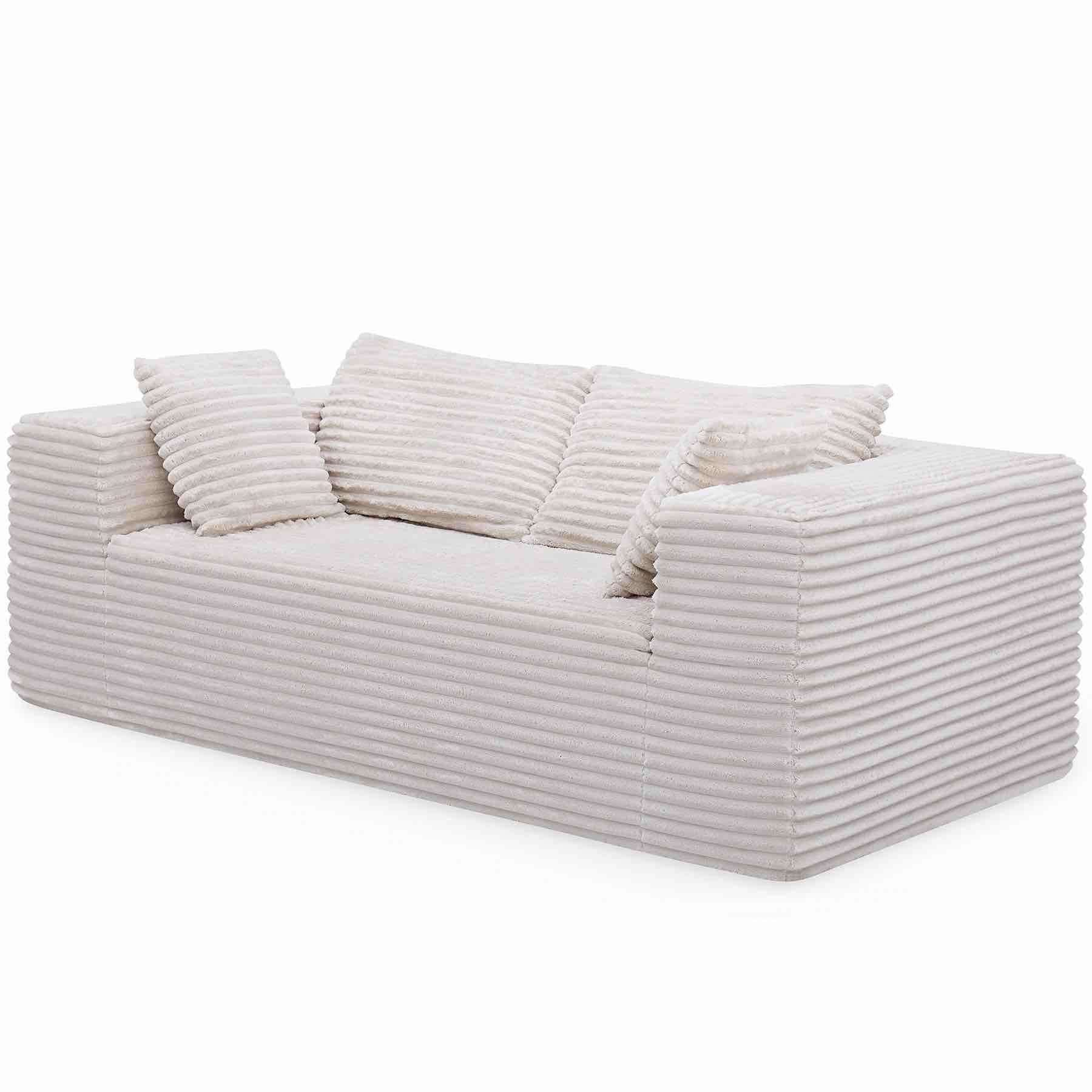 ( similar )1" Loveseat Sofa,Modular Couch with Deep Seat Memory Foam,Comfy Small Cloud Couch for Small Spaces,No Assembly Sofa for Living Room Bedroom,Apartment,White