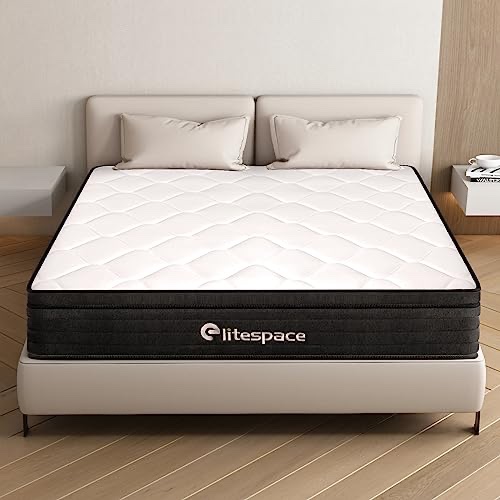 ELITESPACE HYBRID FULL MATTRESS,MEMORY FOAM HYBRID 10 INCH FULL SIZE SPRINGS MATTRESSES,FITS ALL BED FRAMES FULL SIZE MATTRESS,MEDIUM FIRM FEEL MATTRESS,CERTIPUR-US,100 NIGHTS TRIAL.