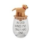 mud pie 16 oz | stopper 4" x 2 1/4" glass topper set drink(is personalized)