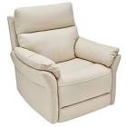 latari 33" top genuine leather manual standard recliner 
