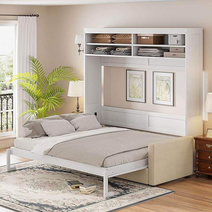 queen size murphy wall bed ( incomplete 1 box of 2 only)