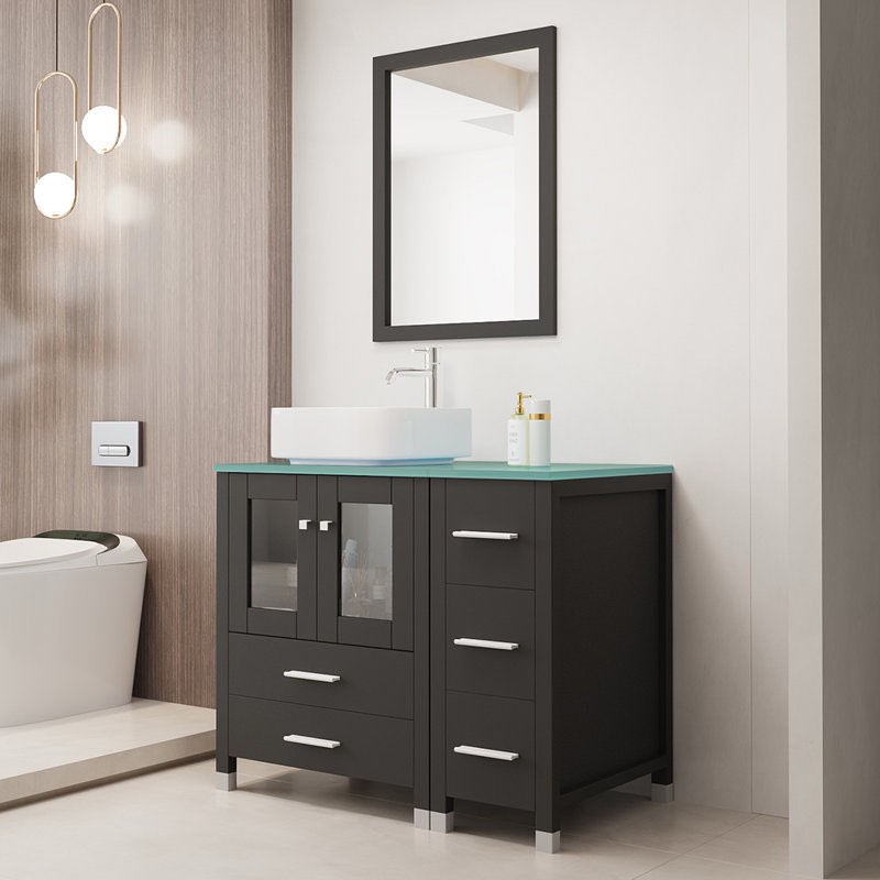 36.6" W x 21.7" D x 29.5" H Single Bathroom Vanity