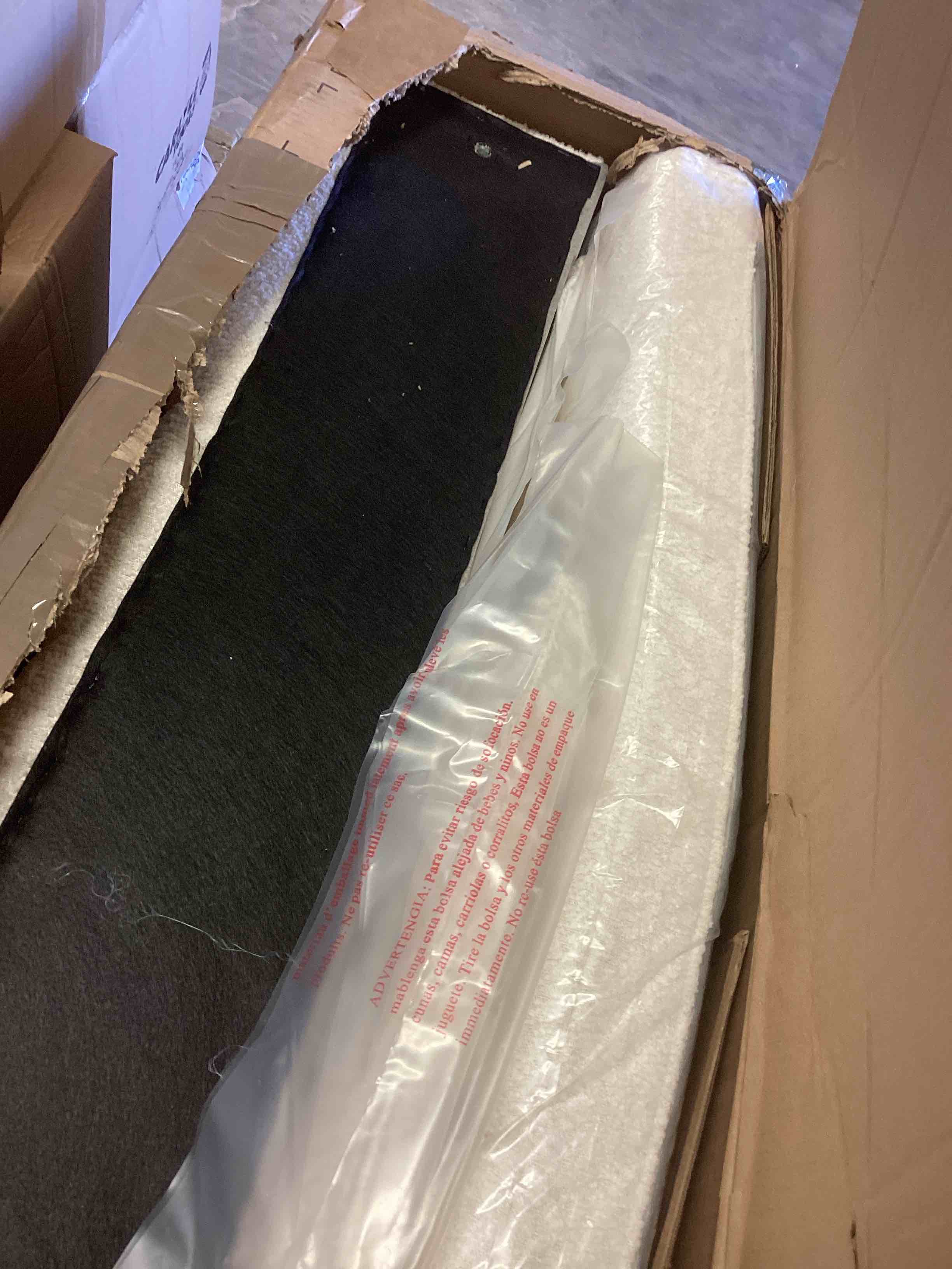 Condition photo showing As Is for Modern Boucle Sofa Couch, white(incomplete one box only)