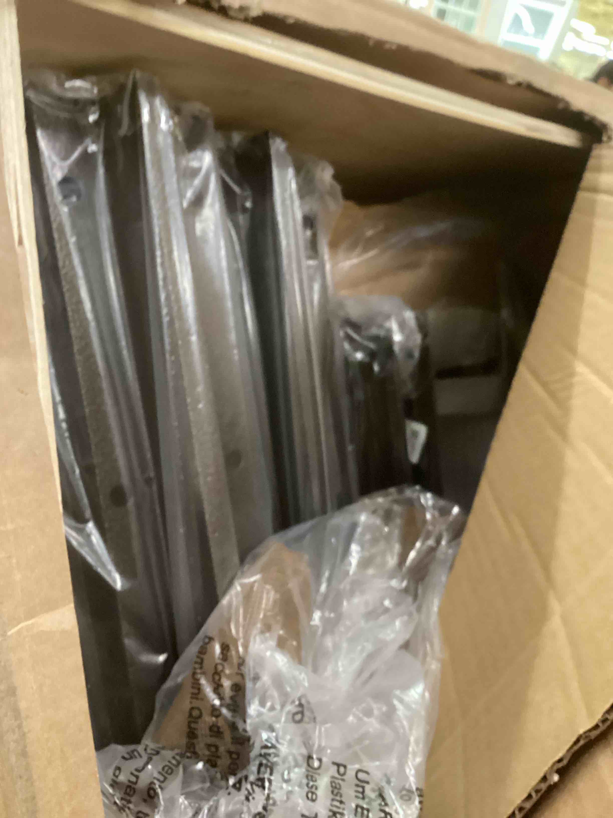 Condition photo showing Good Condition for EROMMY 10' X 12' Permanent Hardtop Gazebo Aluminum Gazebos with Galvanized Steel Double Roof for Patio Lawn and Garden, Curtains and Netting Included, Dark Bronze( incomplete one box of two only)