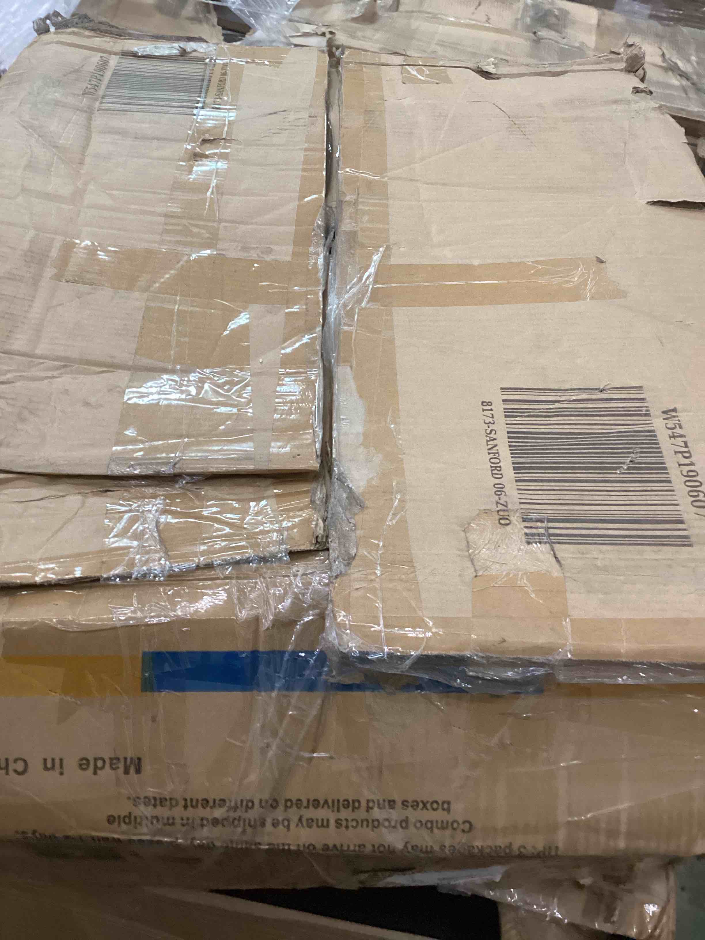 Condition photo showing As Is for Power Lift Recliner Chair with Vibration Mass ge and Heat for Adults, Ergonomic Overstuffed Breath, ble Fabric Reclining Chair with Side Pockets, Remote introl, Living Room, Bedroom, Brown- incomplete one box only