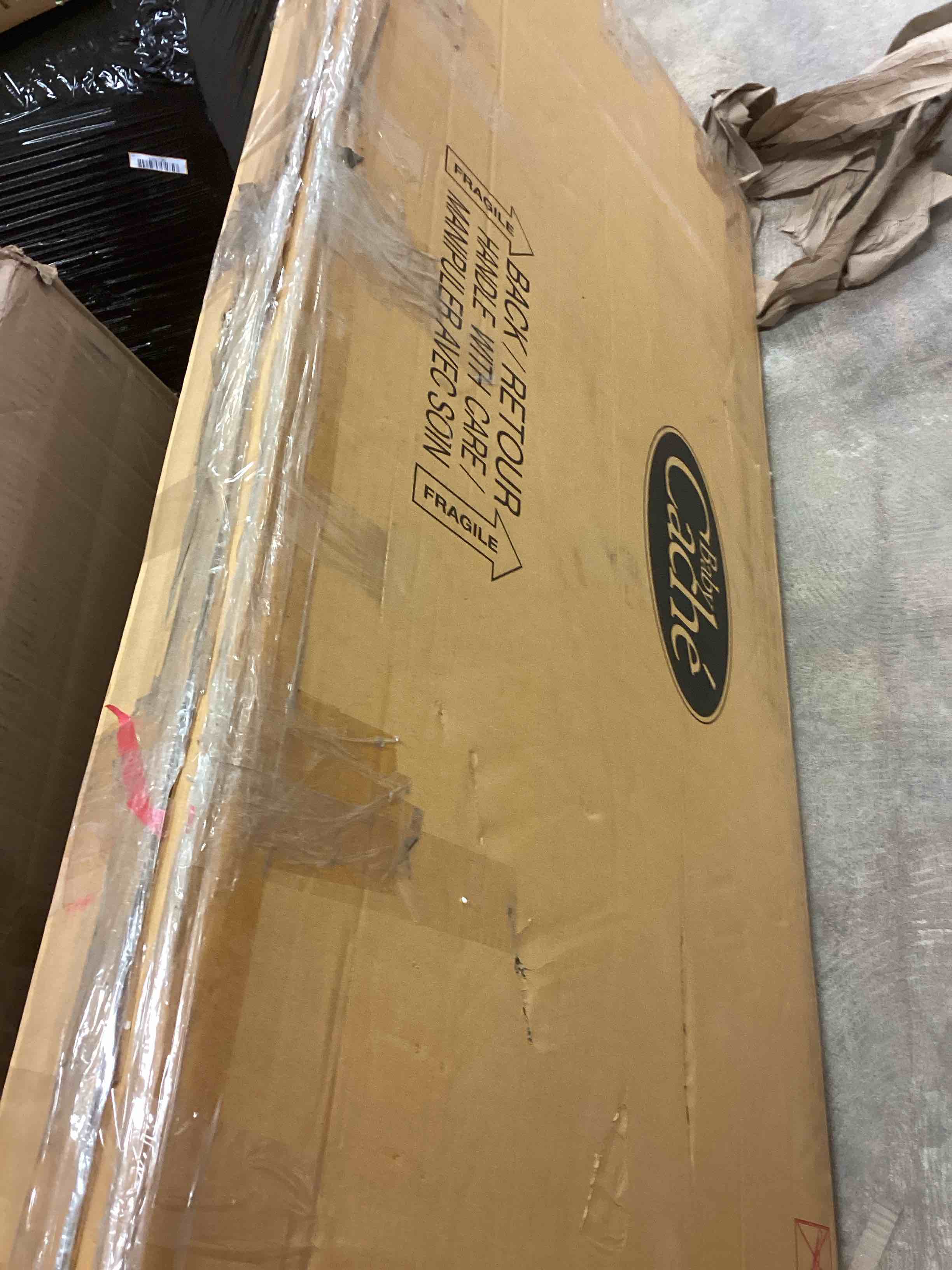 Condition photo showing New/Like New for Baby Cache Toddler Bed Guard Rail, Montana Collection, Driftwood