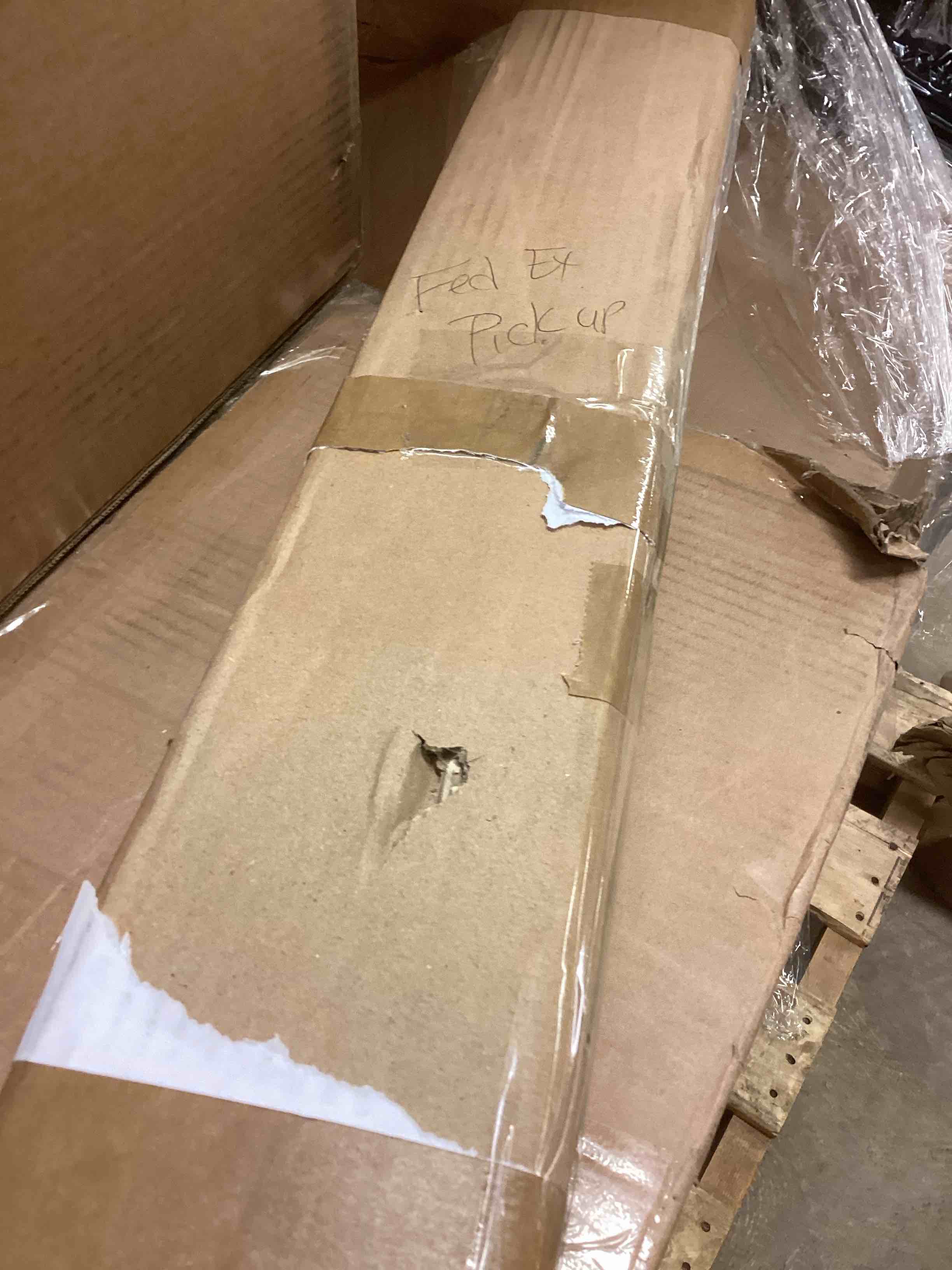 Condition photo showing New/Like New for Exclusive Home Frontera 100% Blackout Roman Shade, 31"x64", Natural/Taupe