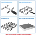 nazarene 9 inch metal box spring, easy assembly