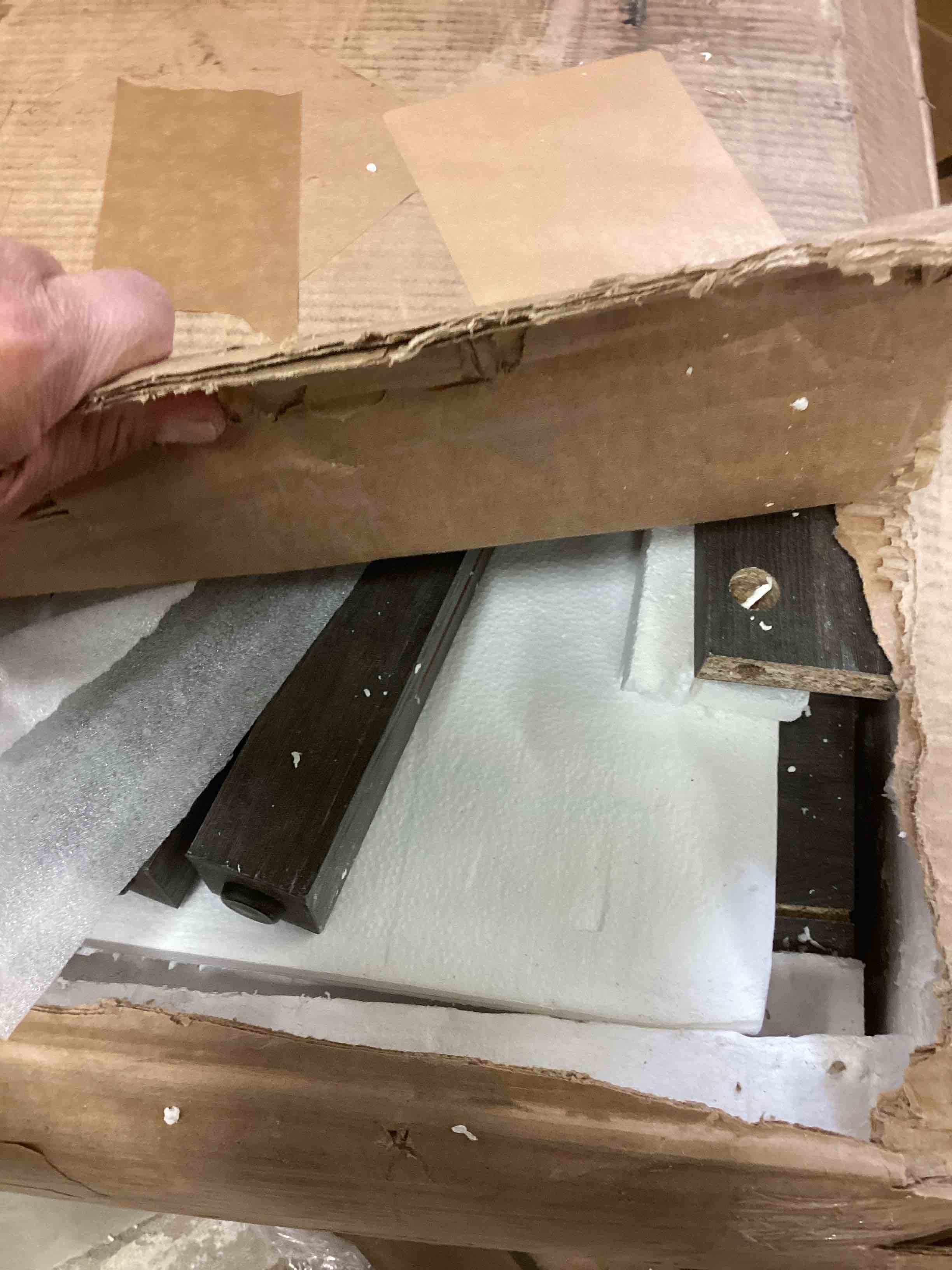 Condition photo showing item condition for Arrilla 46.5" W 7 - Drawer Dresser (incomplete one box only)