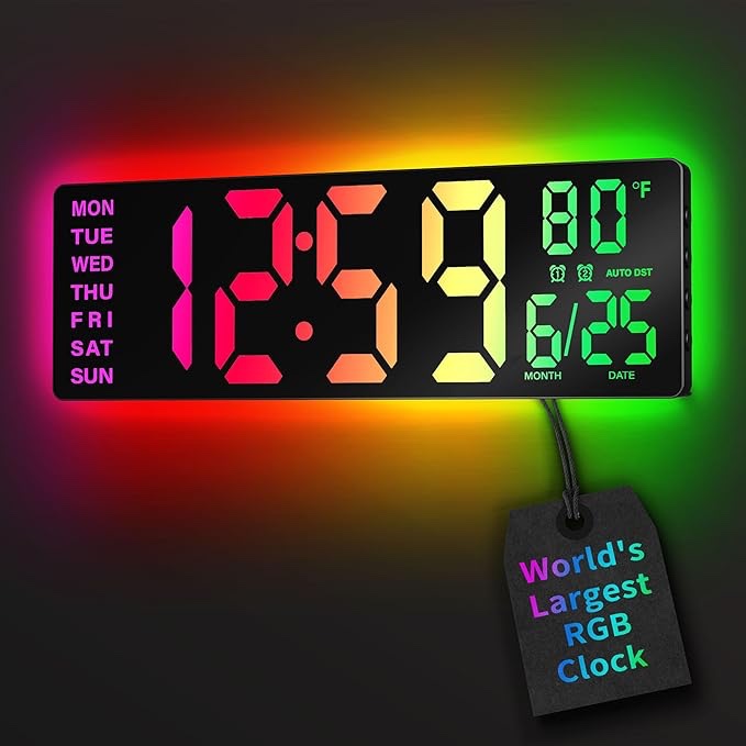 led wall mounted clock 5505
