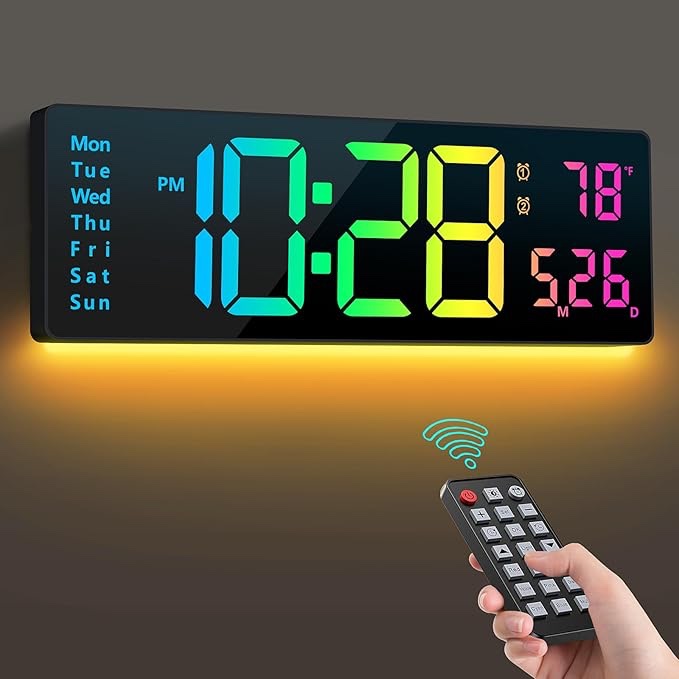 led wall mounted clock 6658r