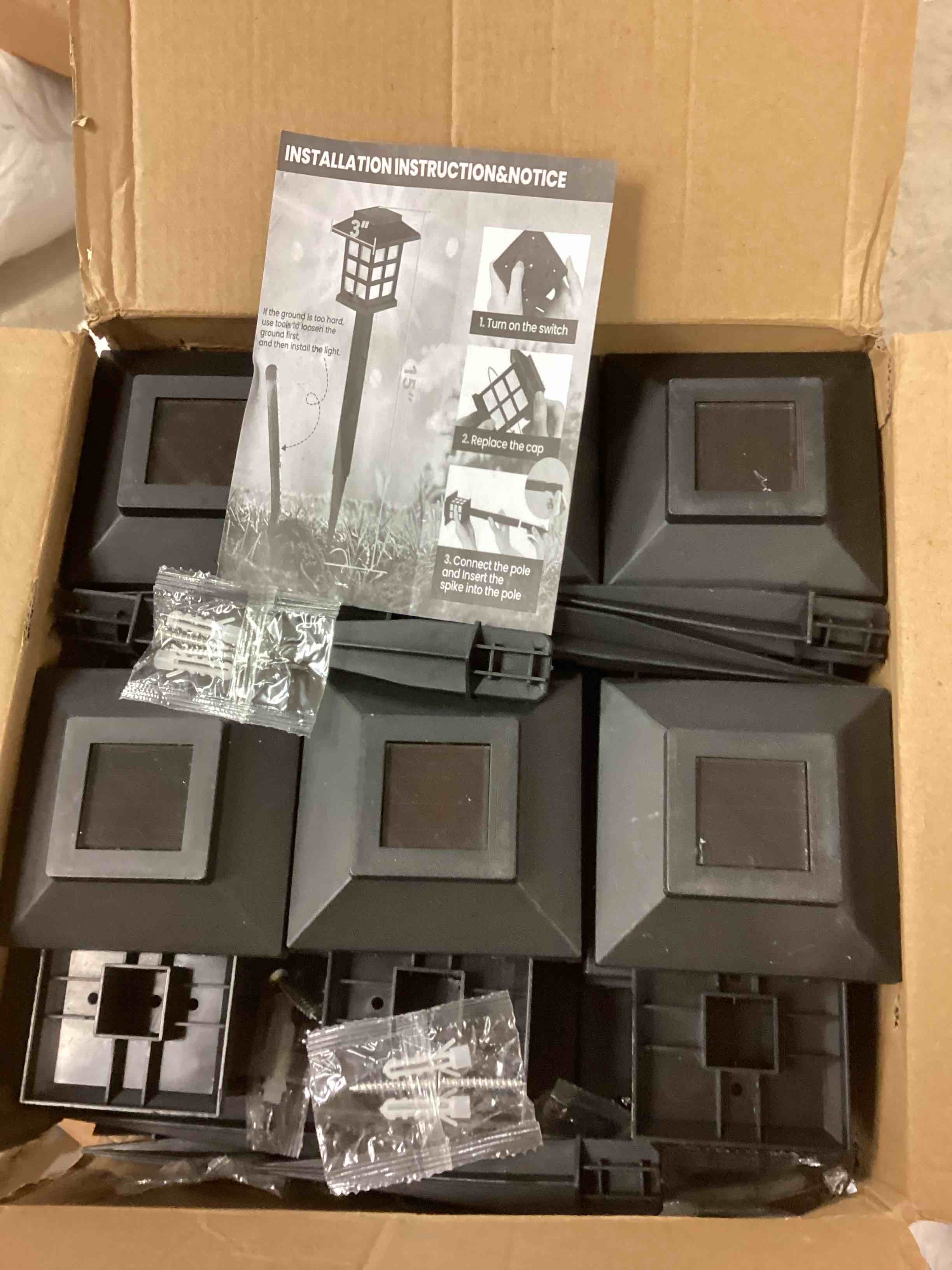 Condition photo showing Good Condition for Solar pathway lights outdoor landscape 