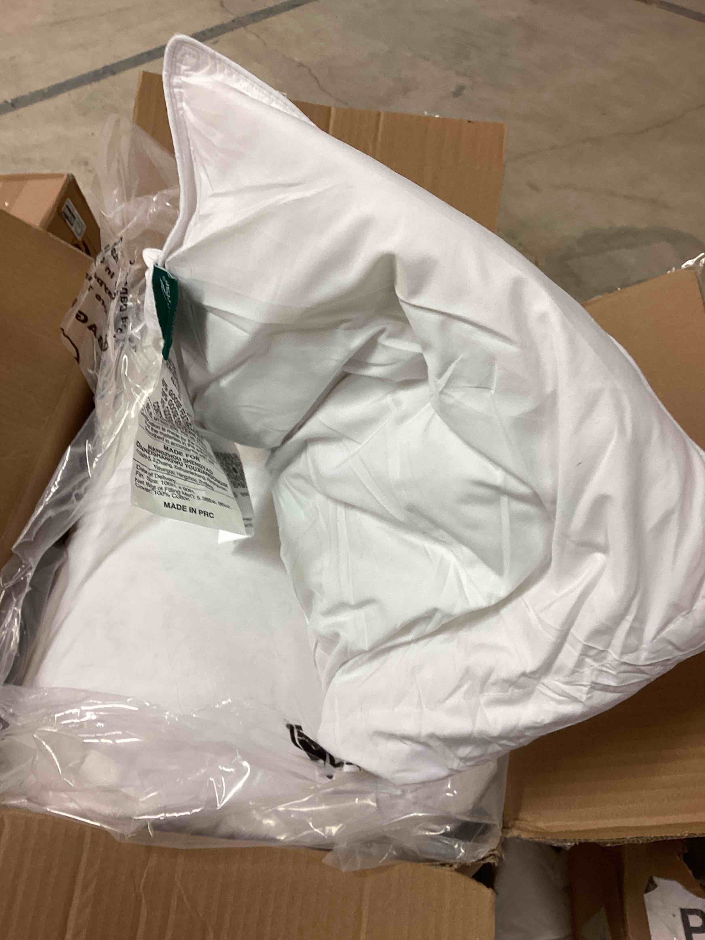 Condition photo showing As Is for three geese comforter set (106” x 90”)