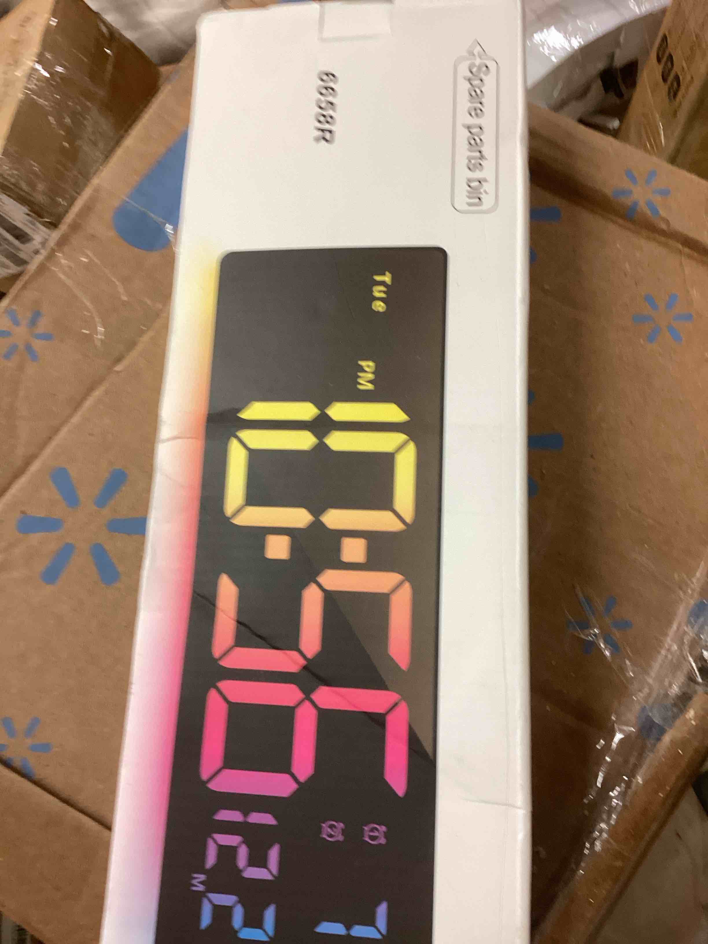 Condition photo showing New/Like New for led wall mounted clock with colorful night light